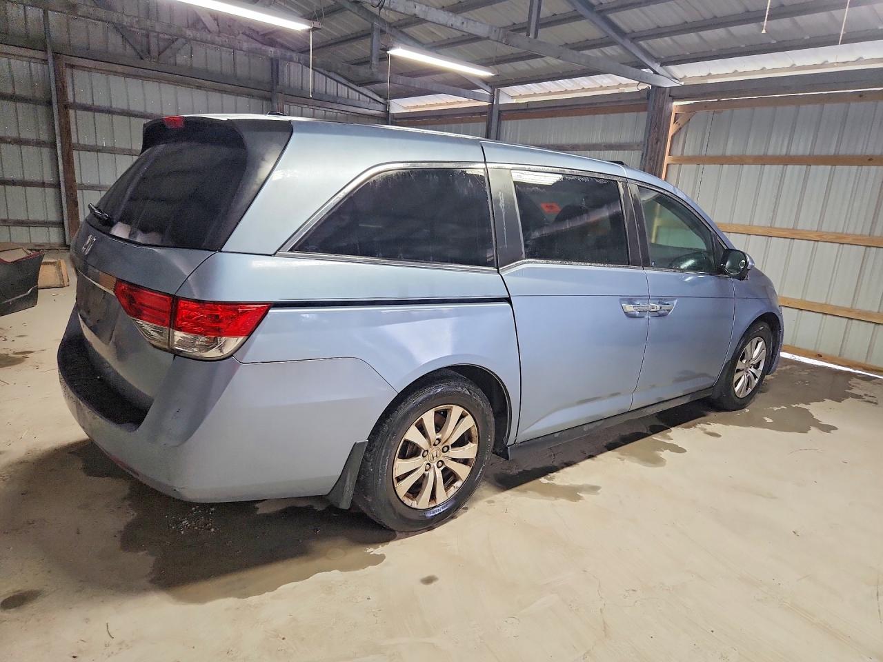 2014 Honda Odyssey Exl Blue vin: 5FNRL5H67EB128135