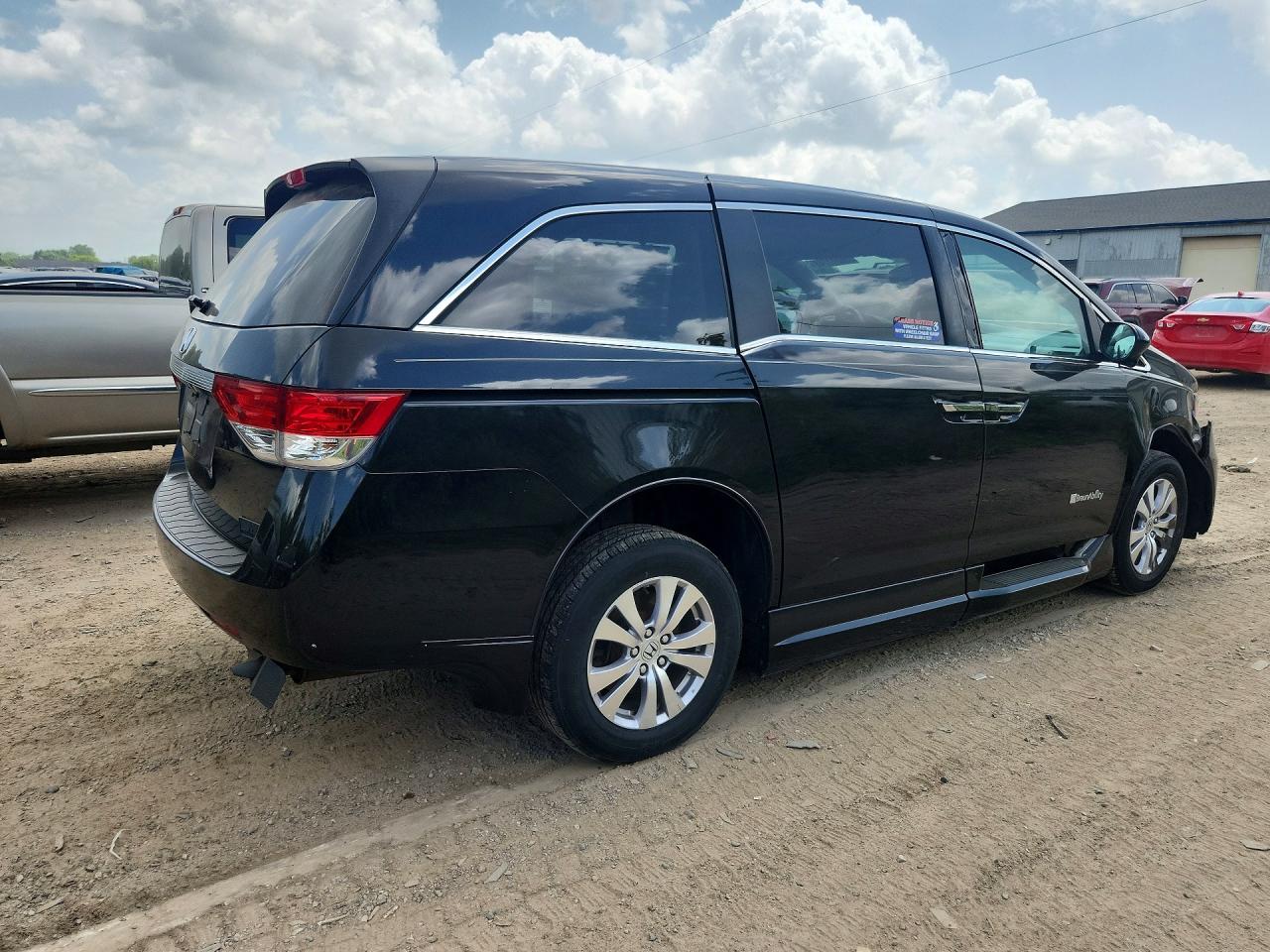2014 Honda Odyssey Exl Black vin: 5FNRL5H67EB129558