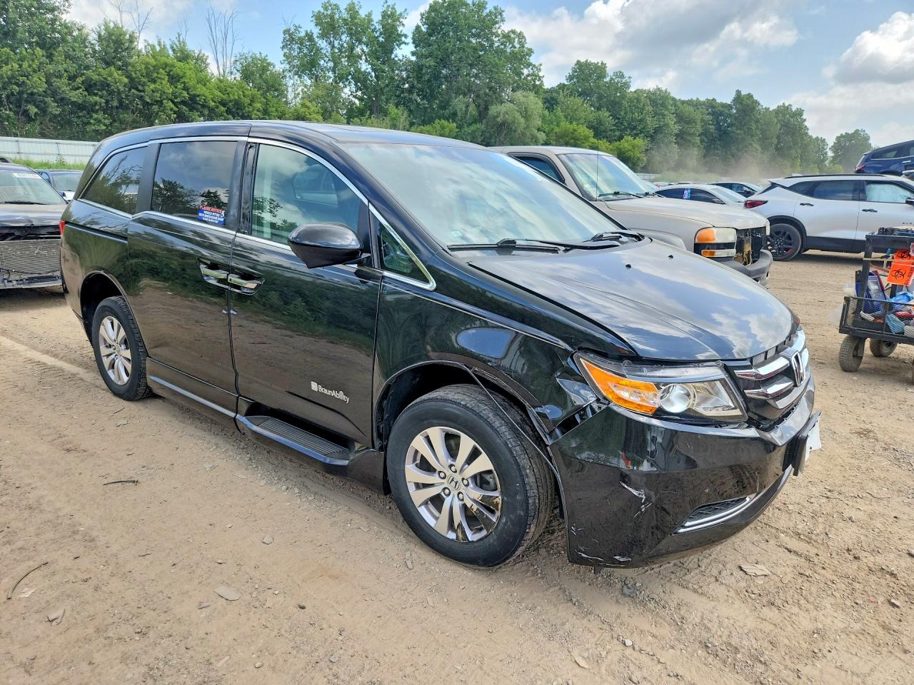 2014 Honda Odyssey Exl Black vin: 5FNRL5H67EB129558