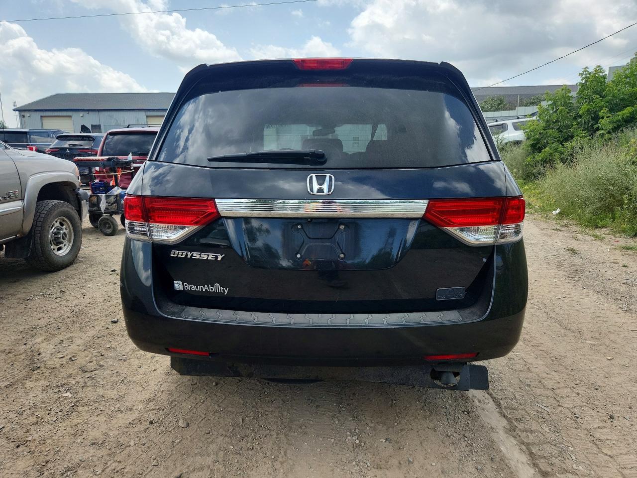 2014 Honda Odyssey Exl Black vin: 5FNRL5H67EB129558