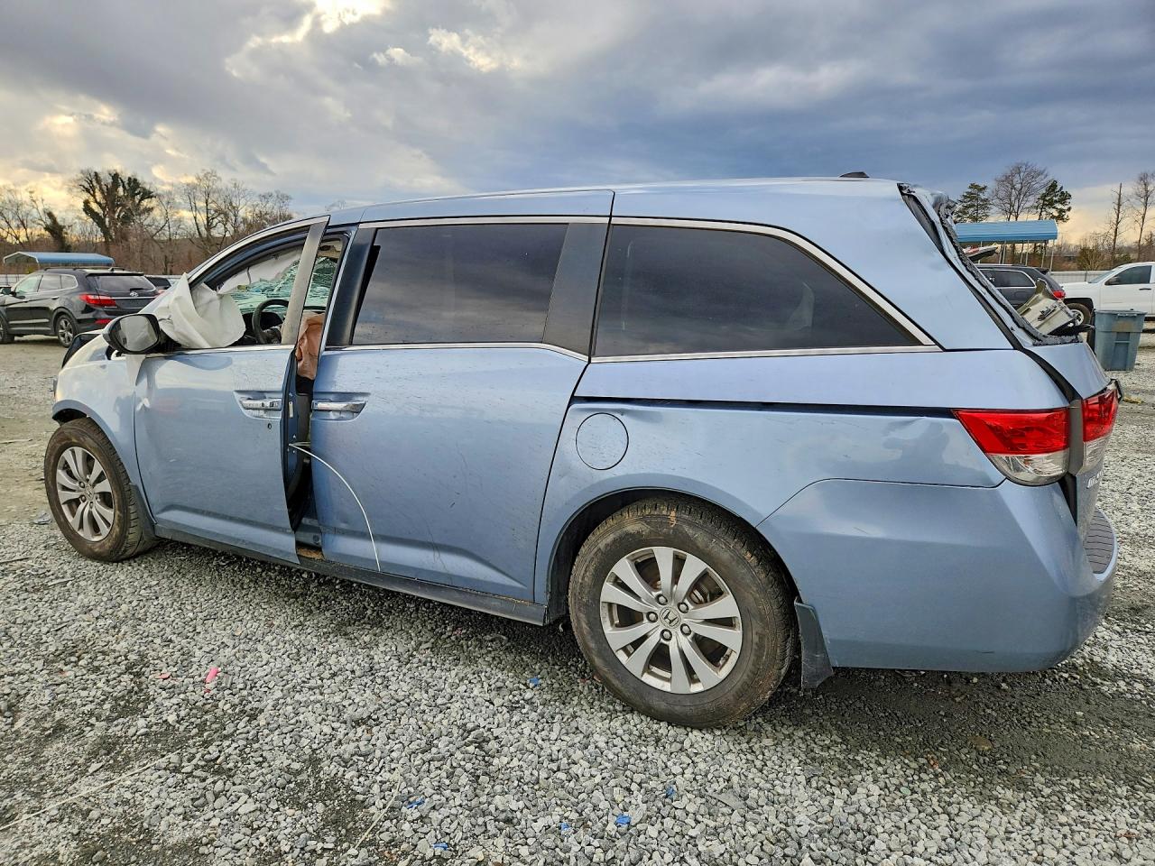 2014 Honda Odyssey Exl Gray vin: 5FNRL5H67EB130290