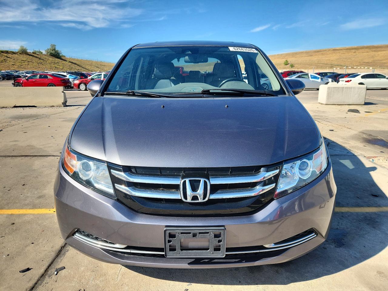 2014 Honda Odyssey Exl Gray vin: 5FNRL5H67EB135599