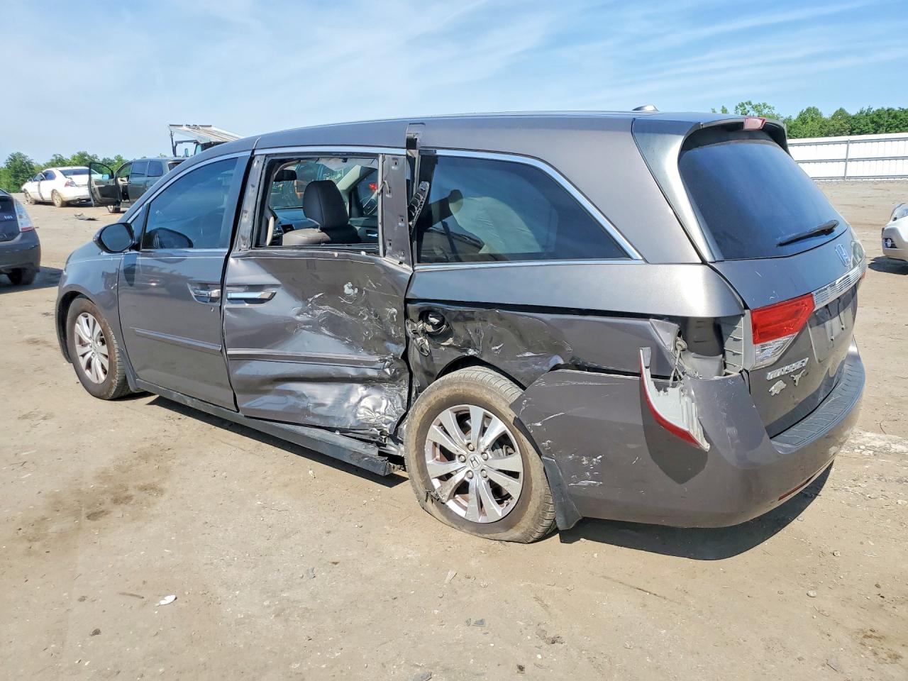 2014 Honda Odyssey Exl Gray vin: 5FNRL5H67EB139569