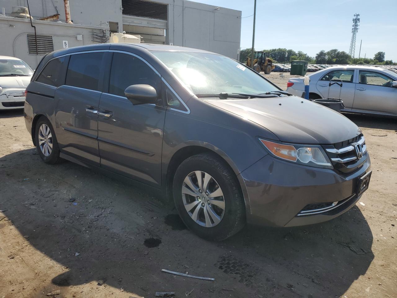 2014 Honda Odyssey Exl Gray vin: 5FNRL5H67EB139569
