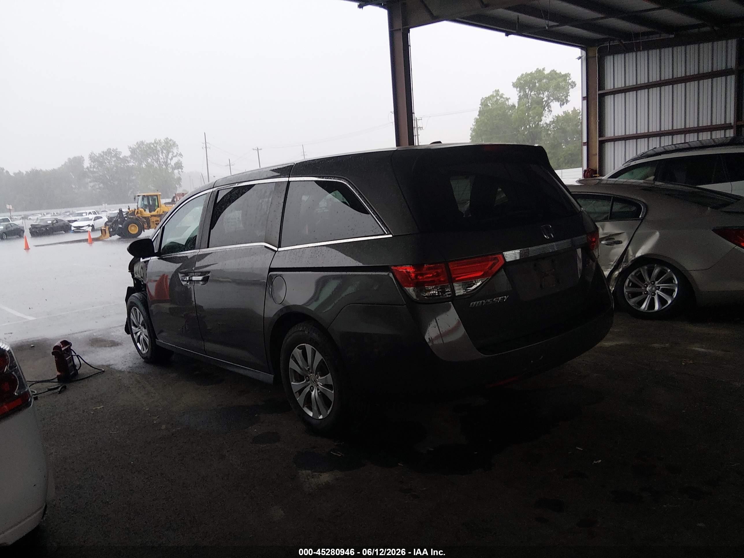 2015 Honda Odyssey Ex-l Gray vin: 5FNRL5H67FB003444