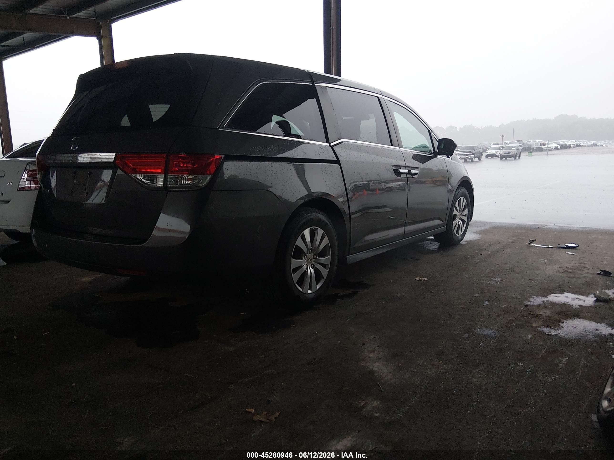 2015 Honda Odyssey Ex-l Gray vin: 5FNRL5H67FB003444