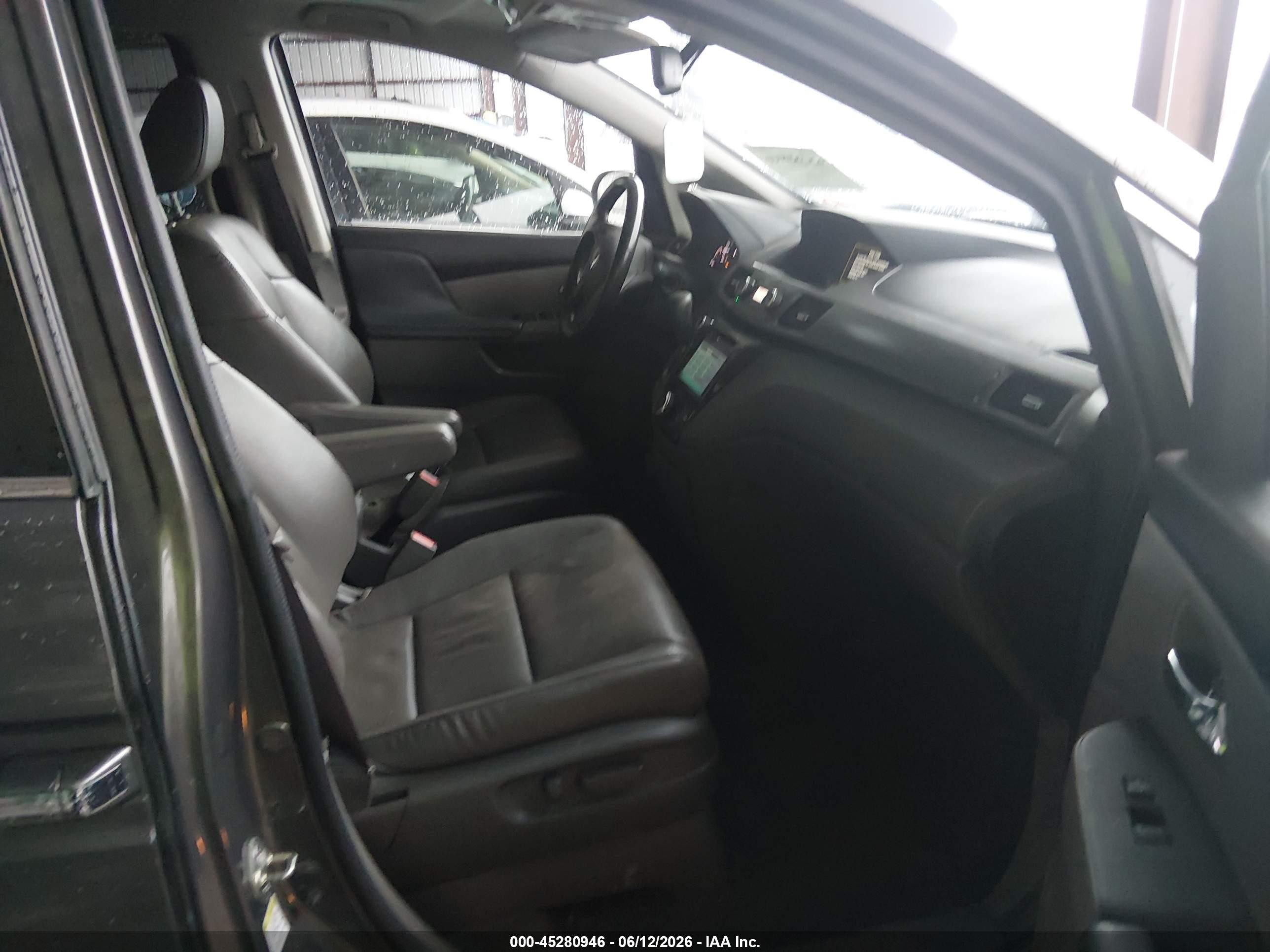 2015 Honda Odyssey Ex-l Gray vin: 5FNRL5H67FB003444