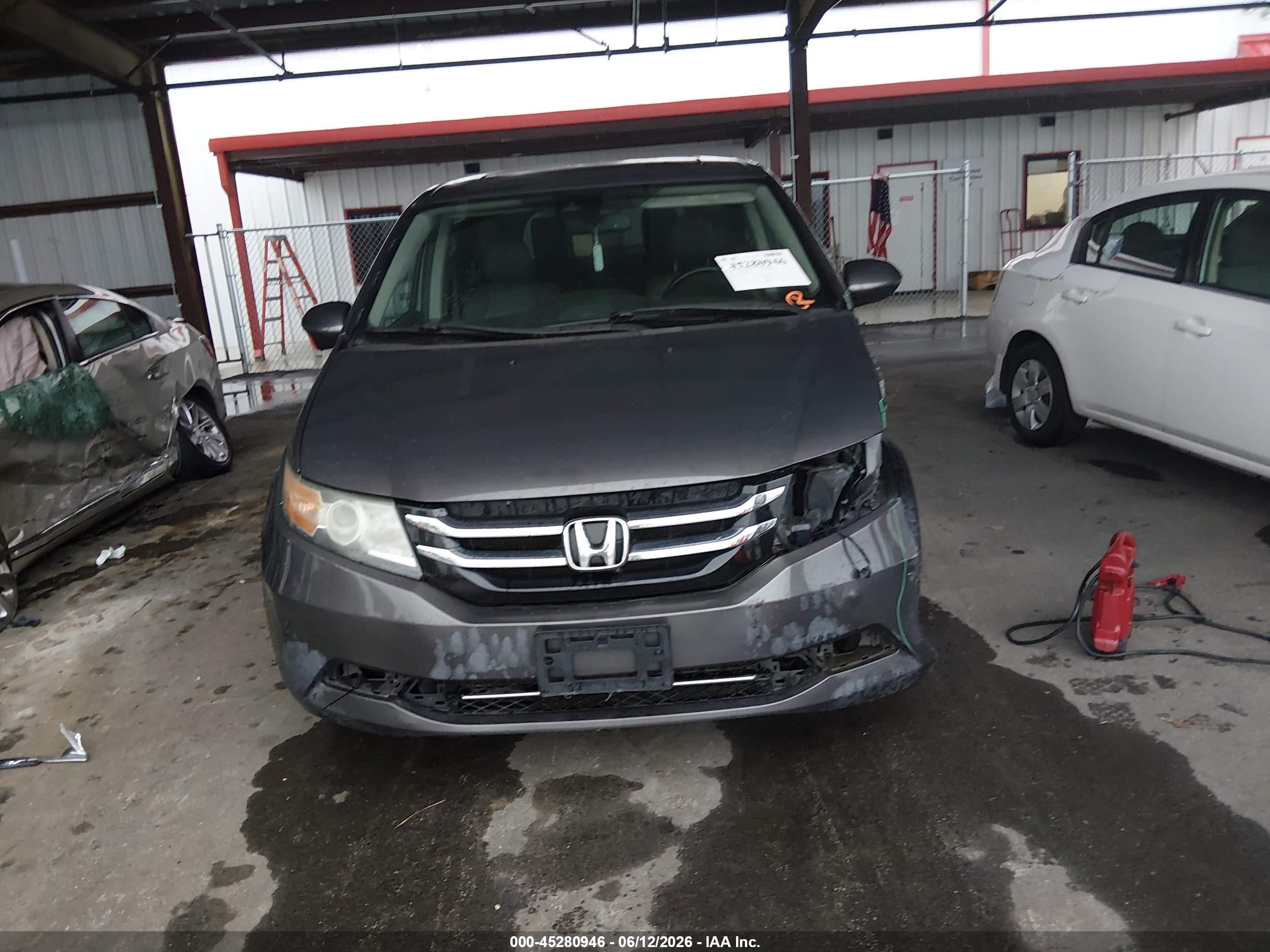 2015 Honda Odyssey Ex-l Gray vin: 5FNRL5H67FB003444