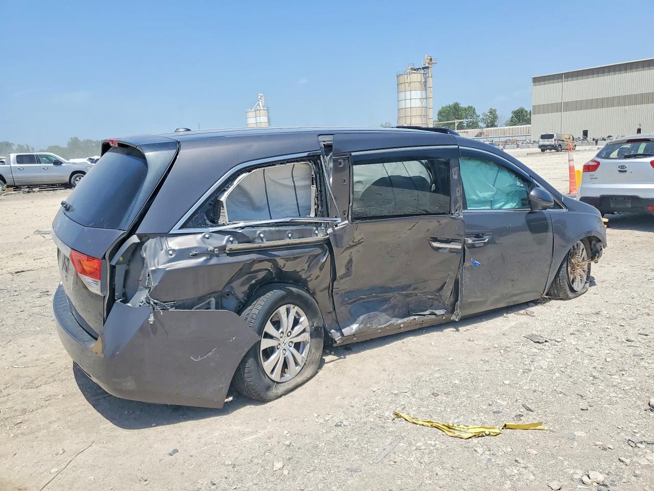 2015 Honda Odyssey Exl Gray vin: 5FNRL5H67FB020647