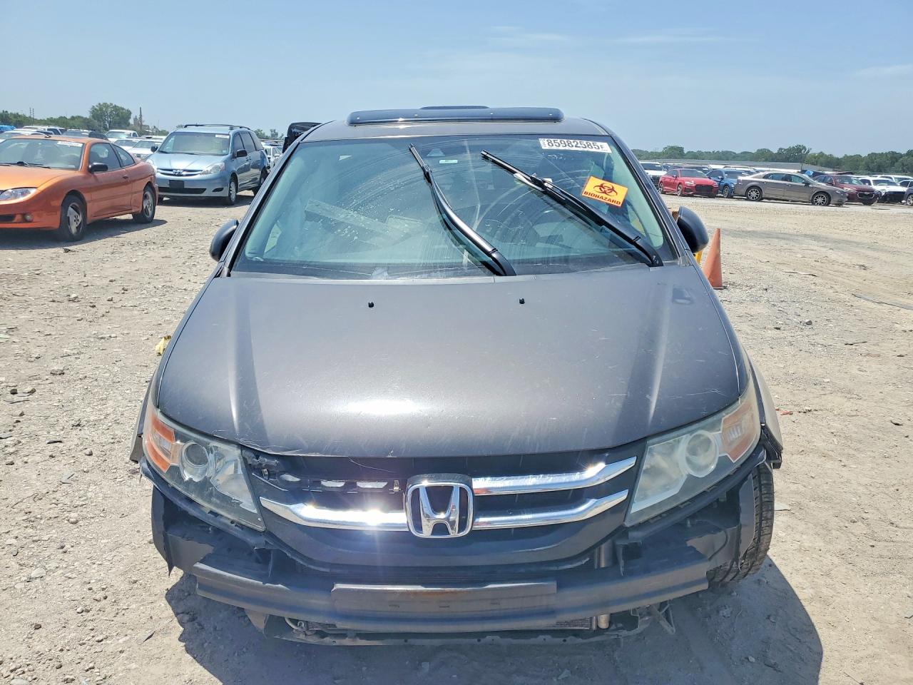 2015 Honda Odyssey Exl Gray vin: 5FNRL5H67FB020647