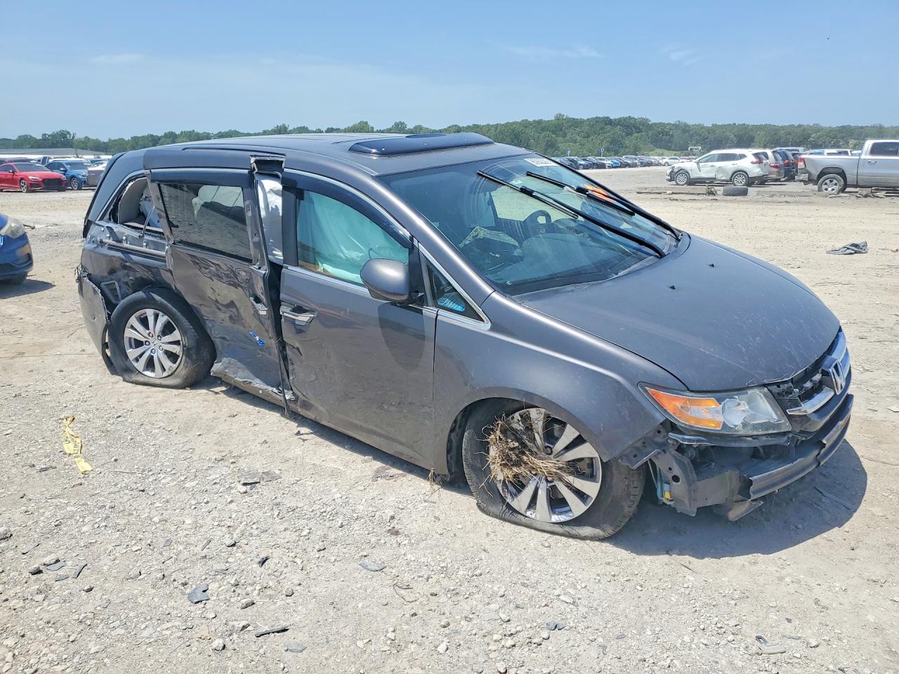 2015 Honda Odyssey Exl Gray vin: 5FNRL5H67FB020647