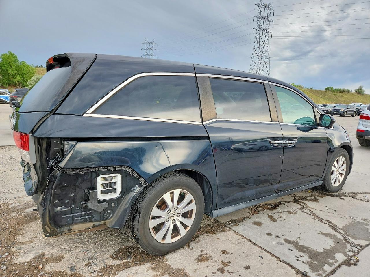2015 Honda Odyssey Exl Black vin: 5FNRL5H67FB026271