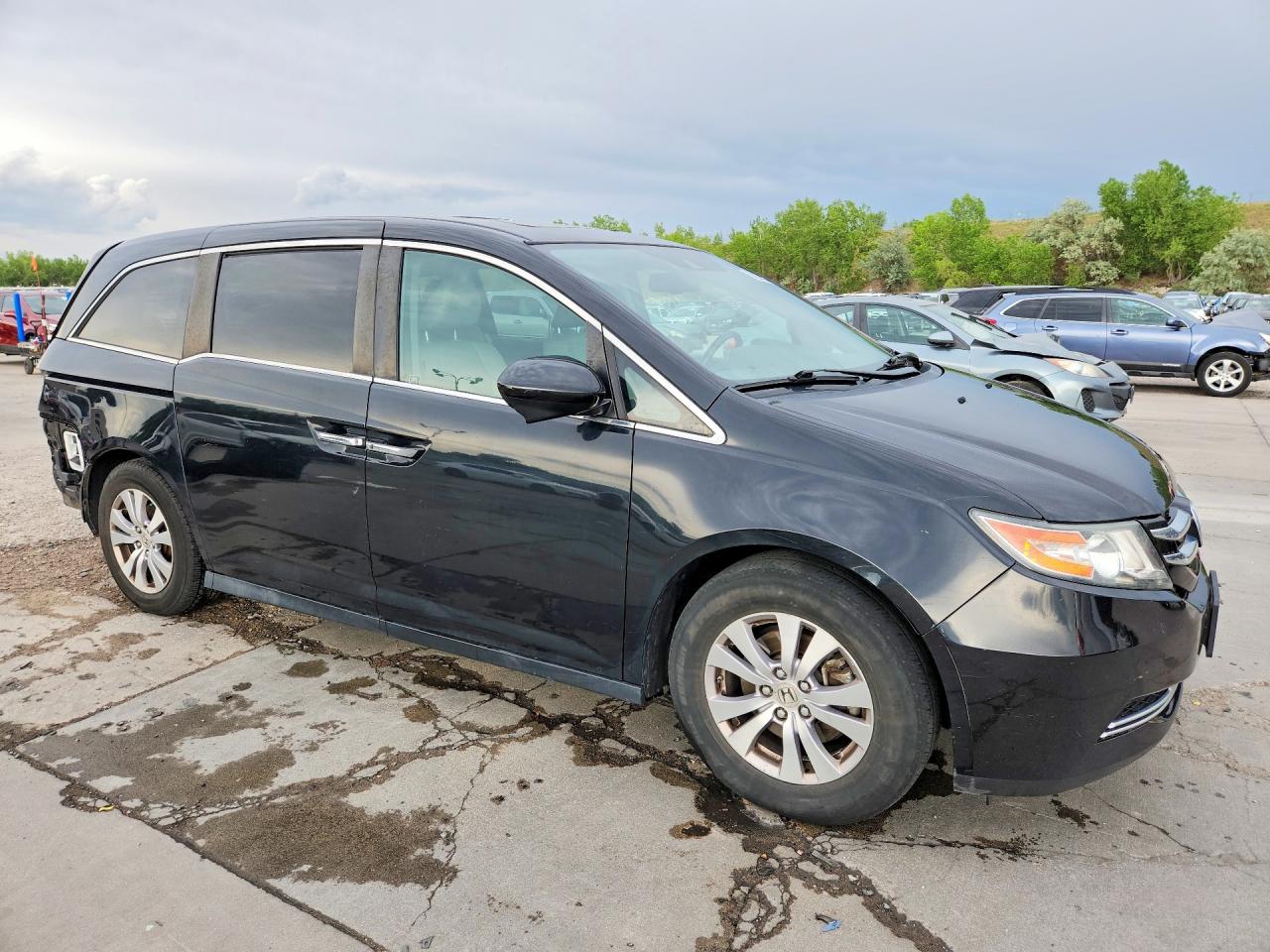 2015 Honda Odyssey Exl Black vin: 5FNRL5H67FB026271