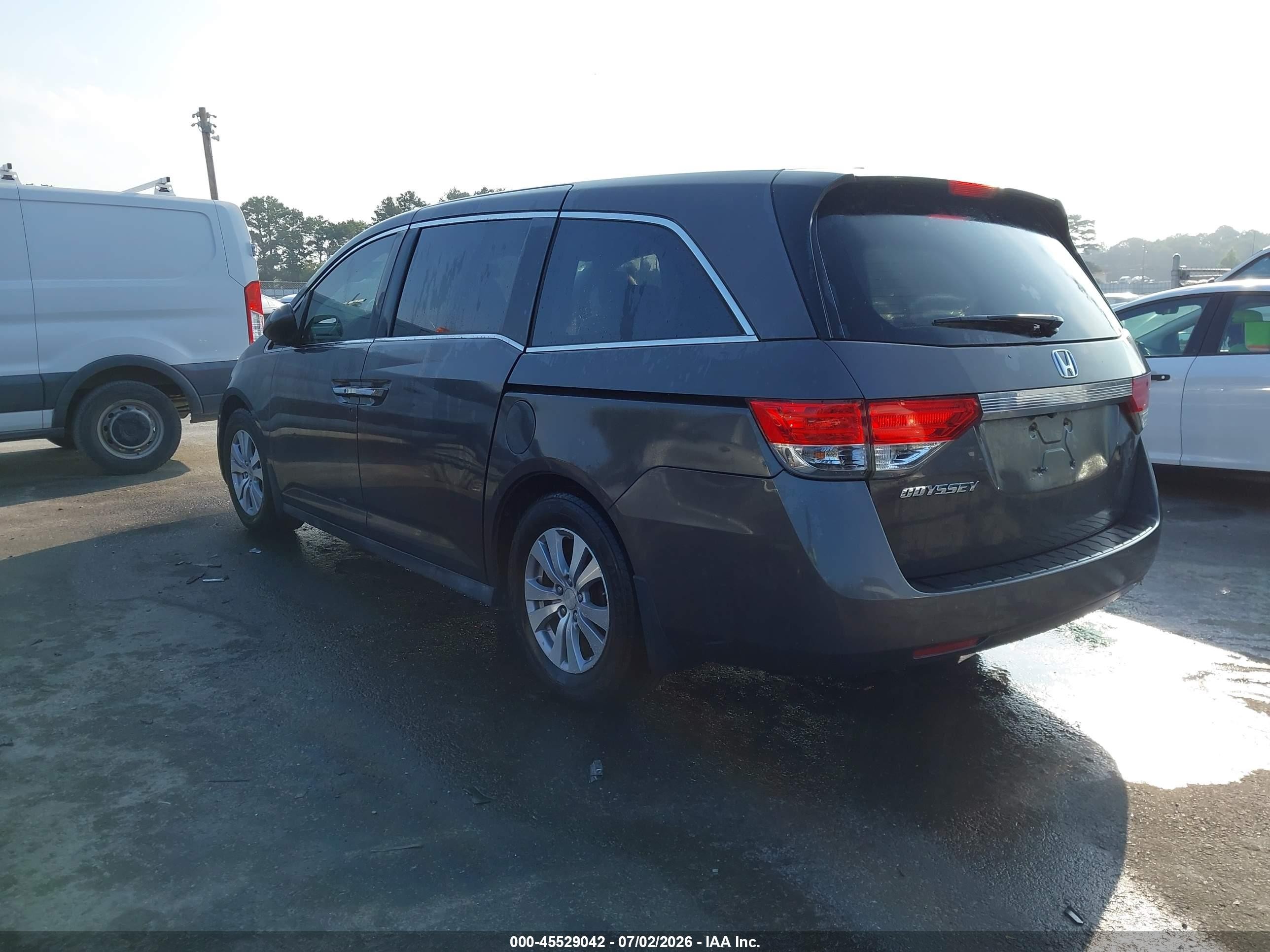 2015 Honda Odyssey Ex-l Gray vin: 5FNRL5H67FB043068