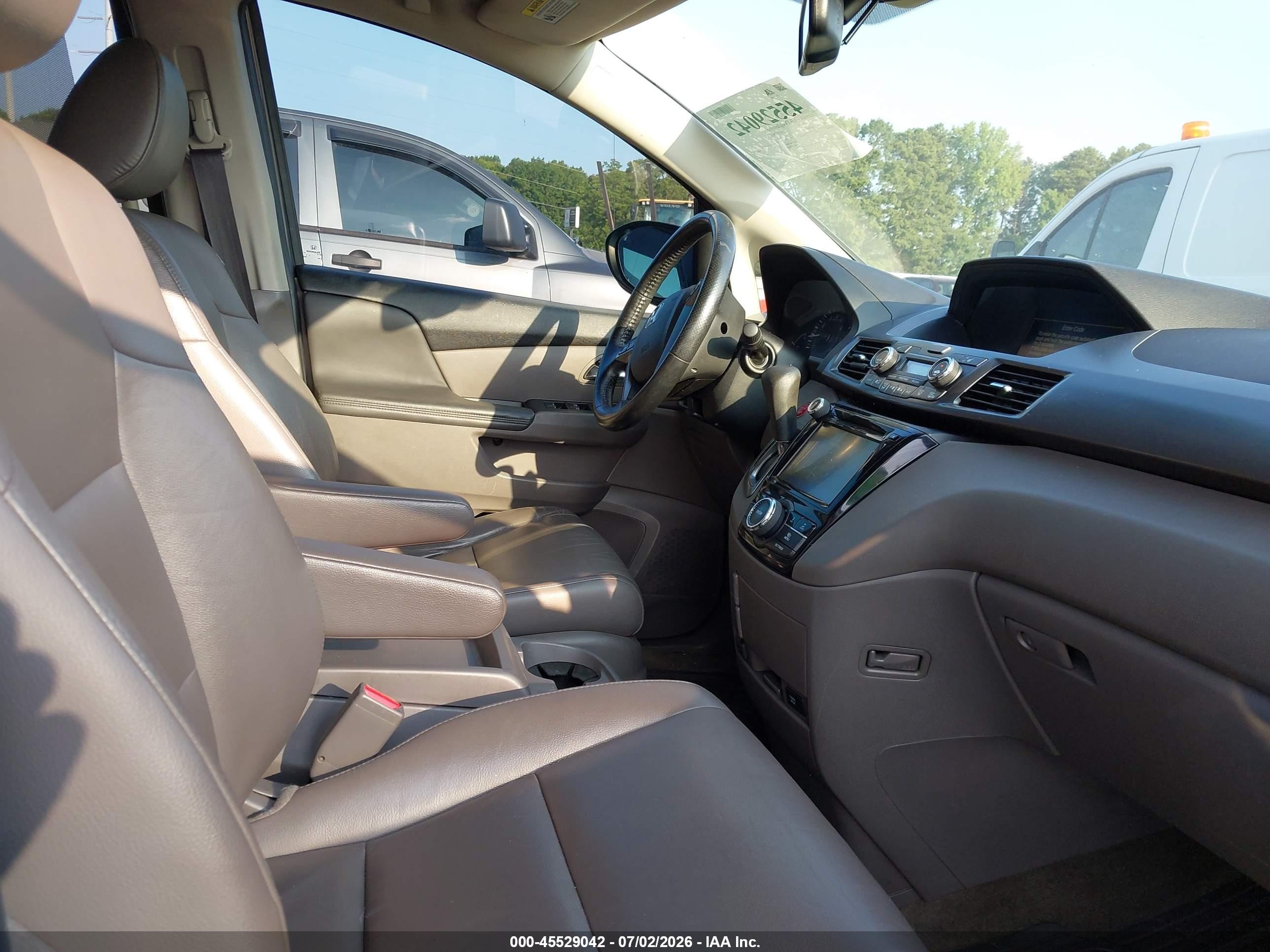 2015 Honda Odyssey Ex-l Gray vin: 5FNRL5H67FB043068