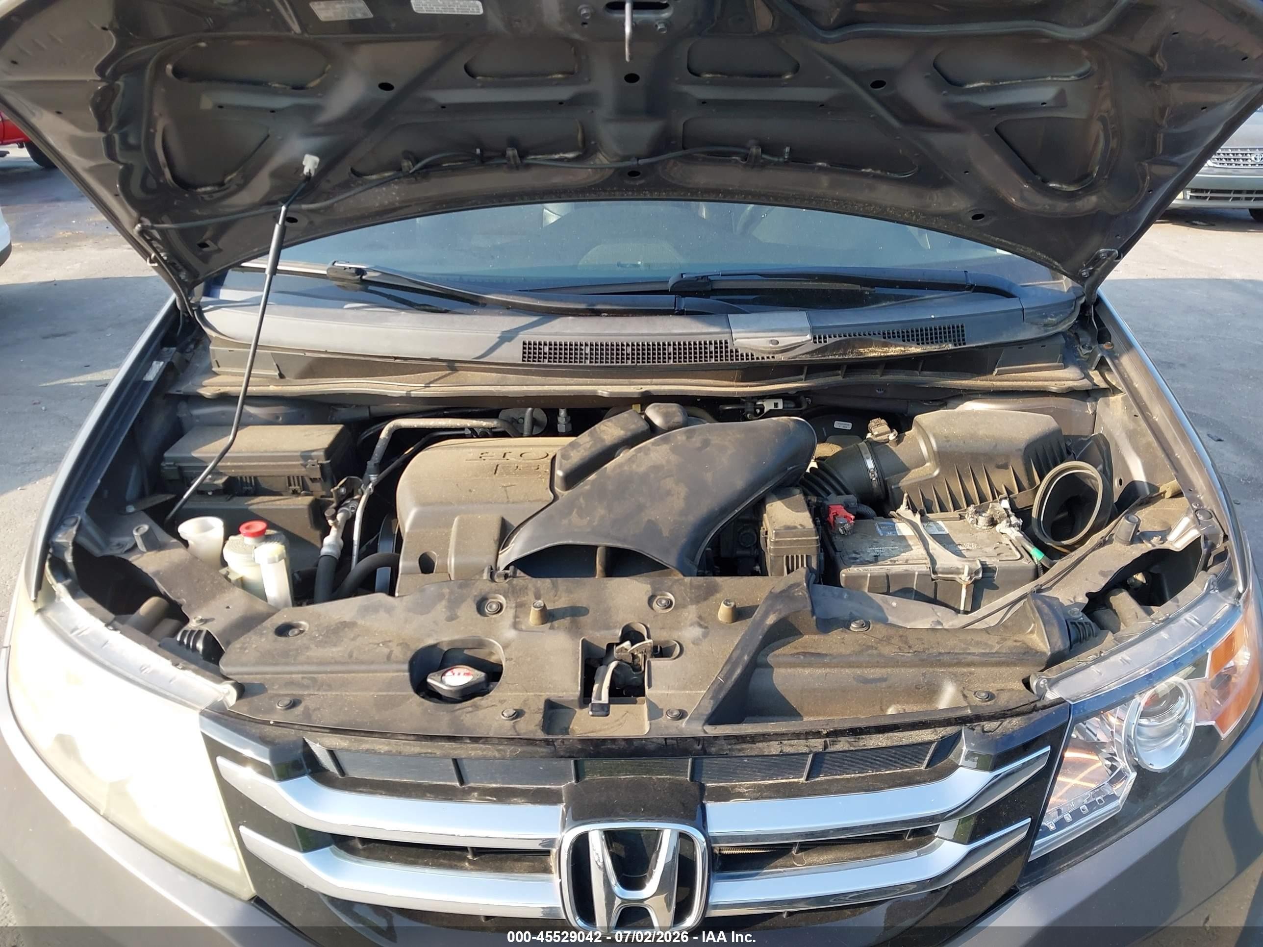 2015 Honda Odyssey Ex-l Gray vin: 5FNRL5H67FB043068