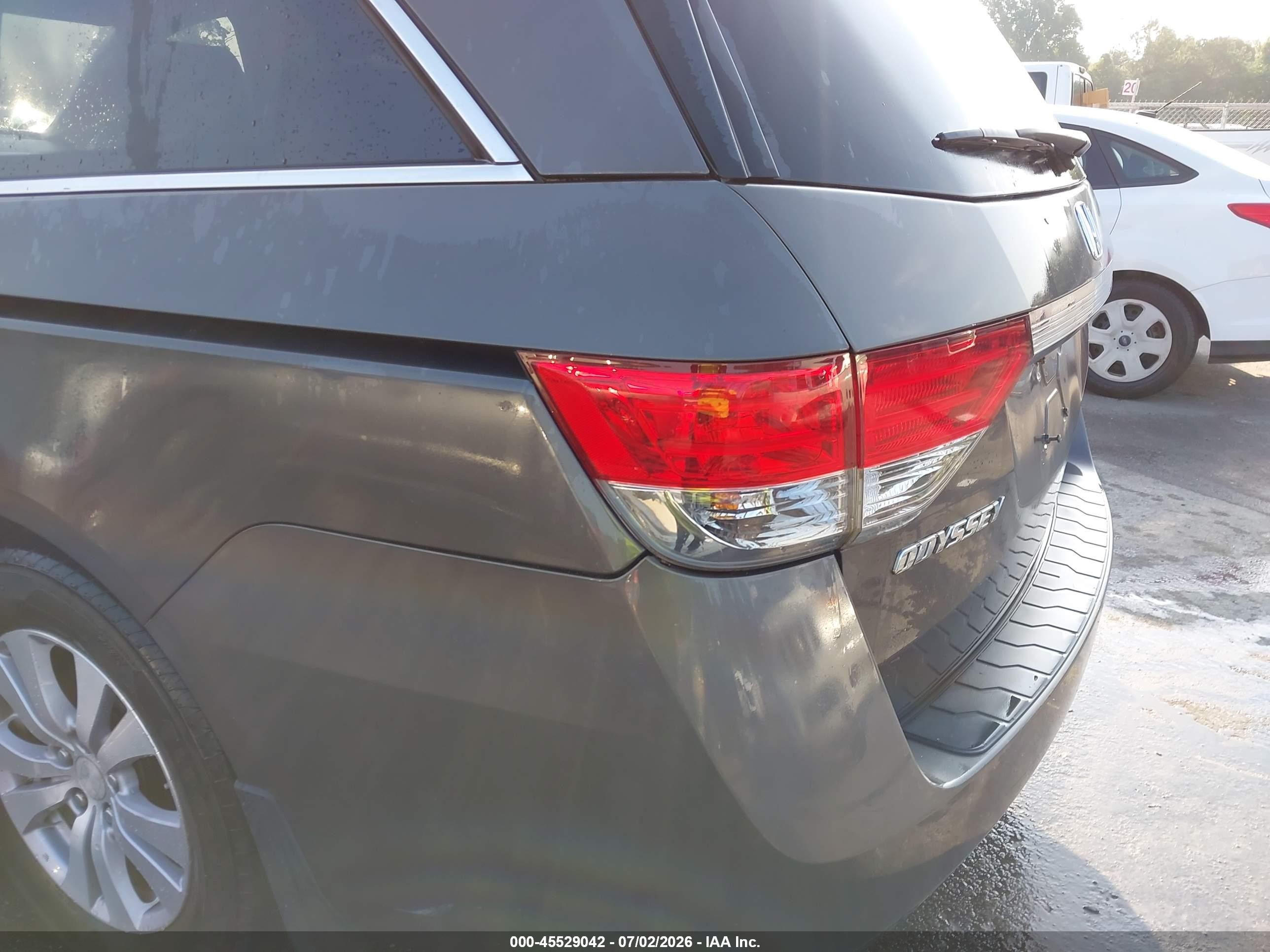 2015 Honda Odyssey Ex-l Gray vin: 5FNRL5H67FB043068