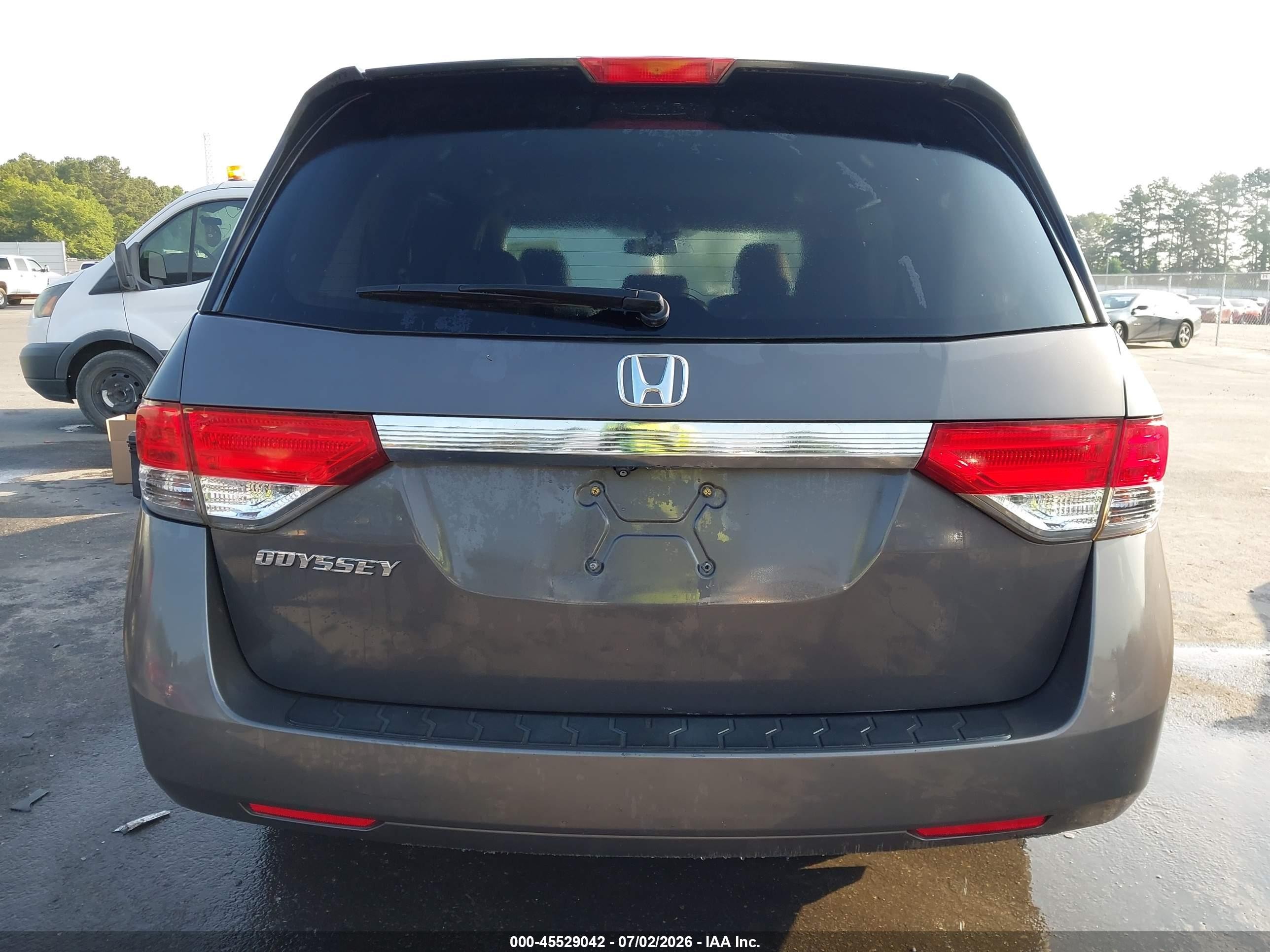 2015 Honda Odyssey Ex-l Gray vin: 5FNRL5H67FB043068