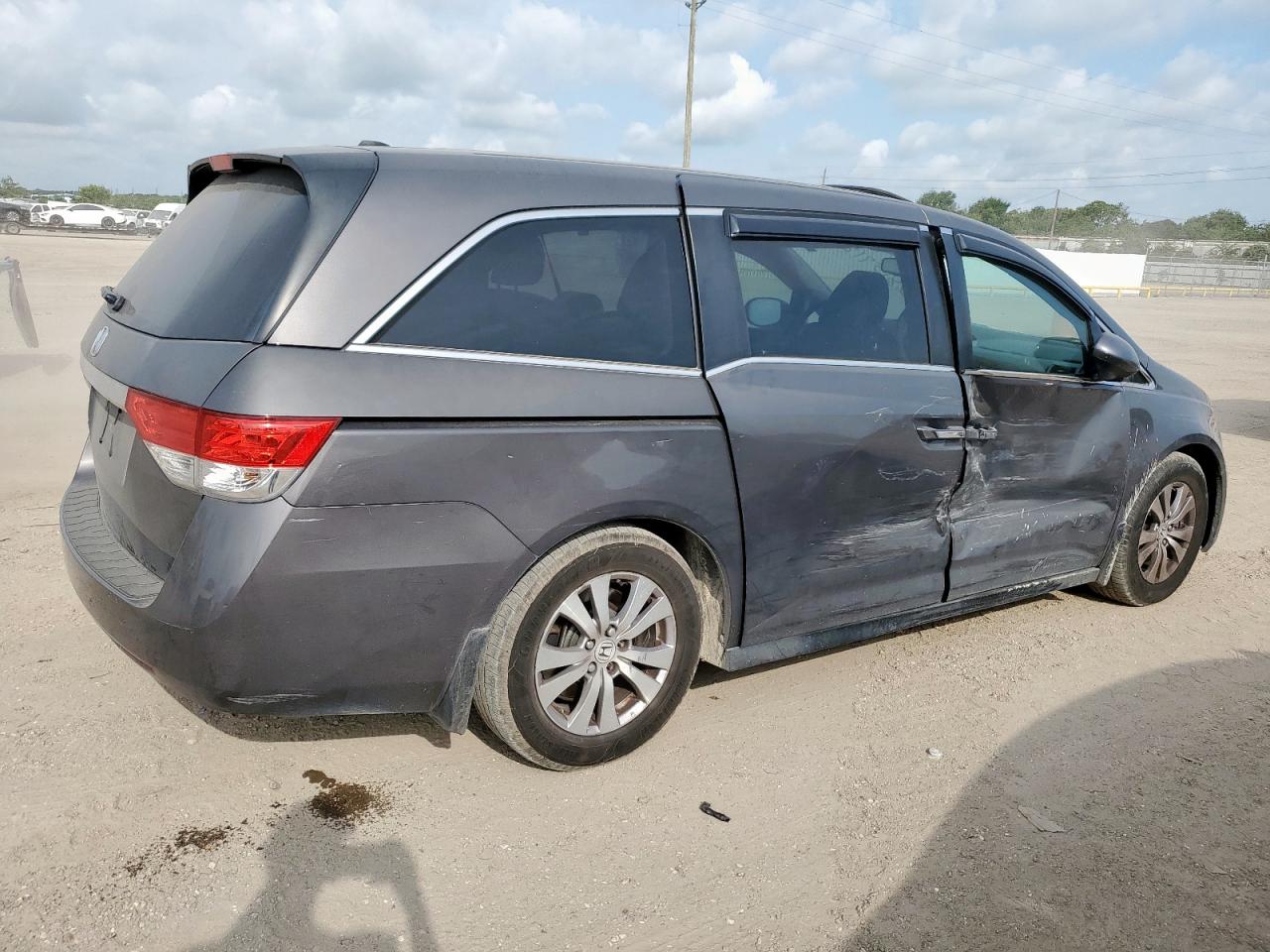 2015 Honda Odyssey Exl Gray vin: 5FNRL5H67FB046343