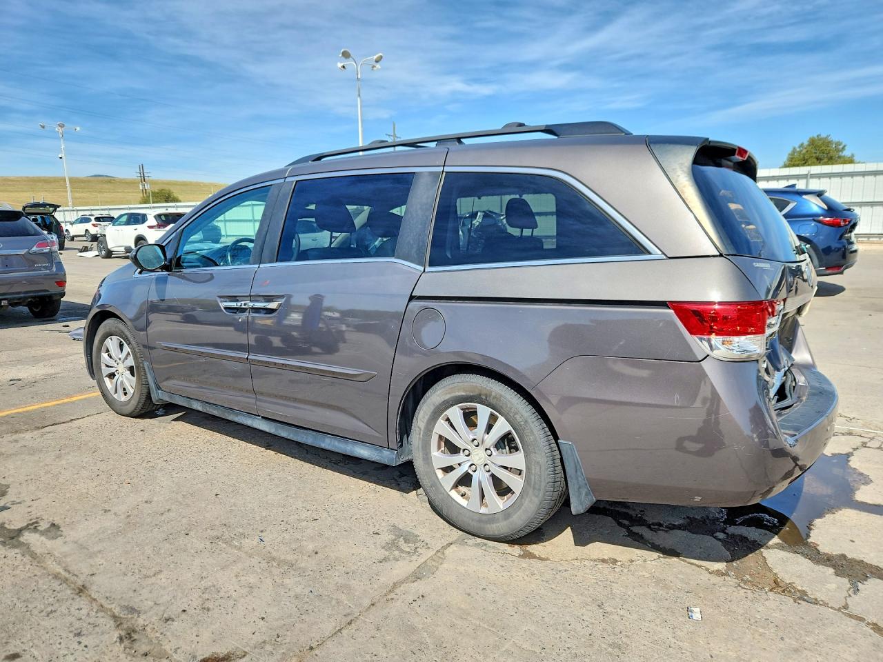 2015 Honda Odyssey Exl Gray vin: 5FNRL5H67FB051638