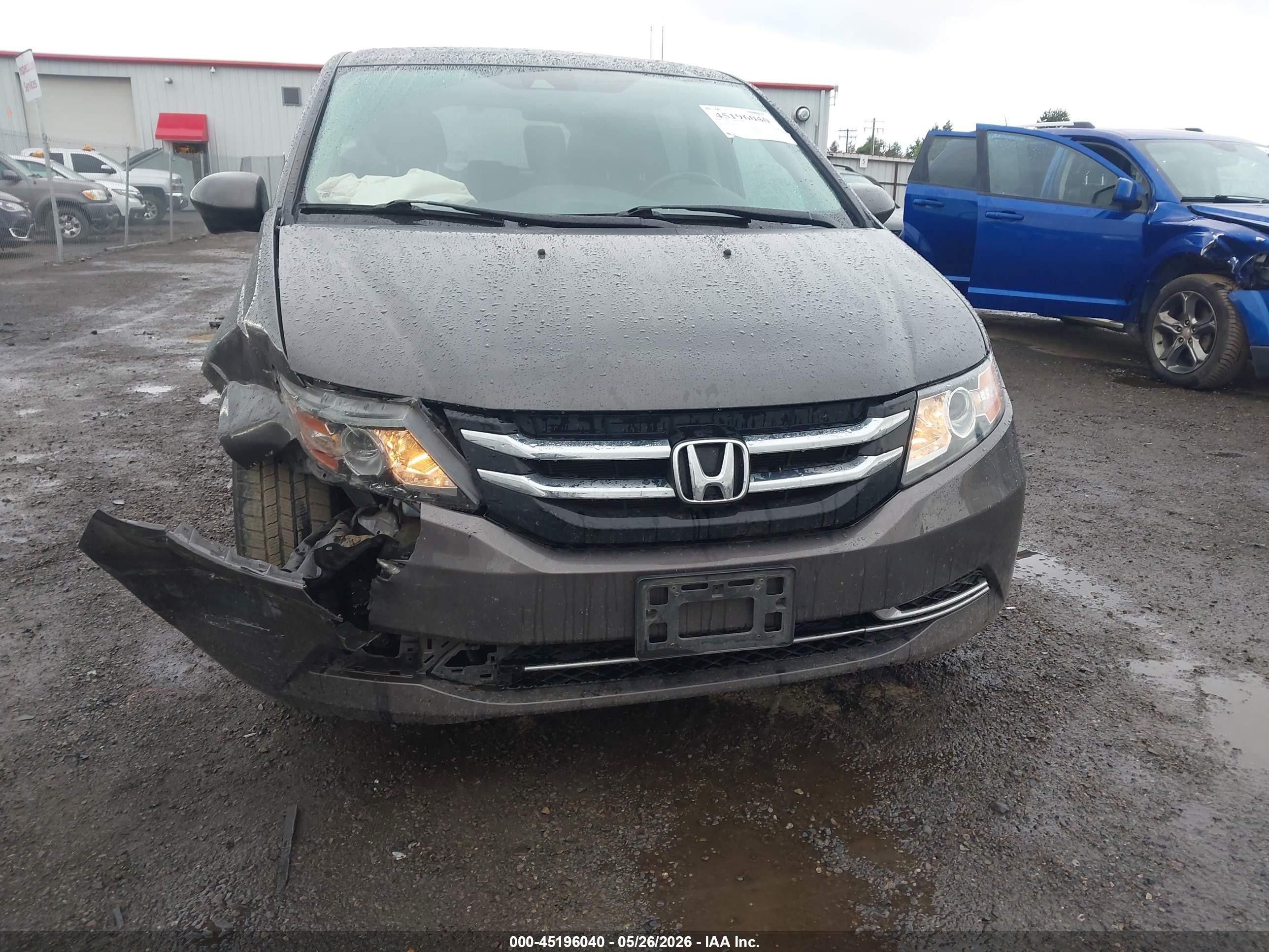 2015 Honda Odyssey Ex-l Серый vin: 5FNRL5H67FB052952