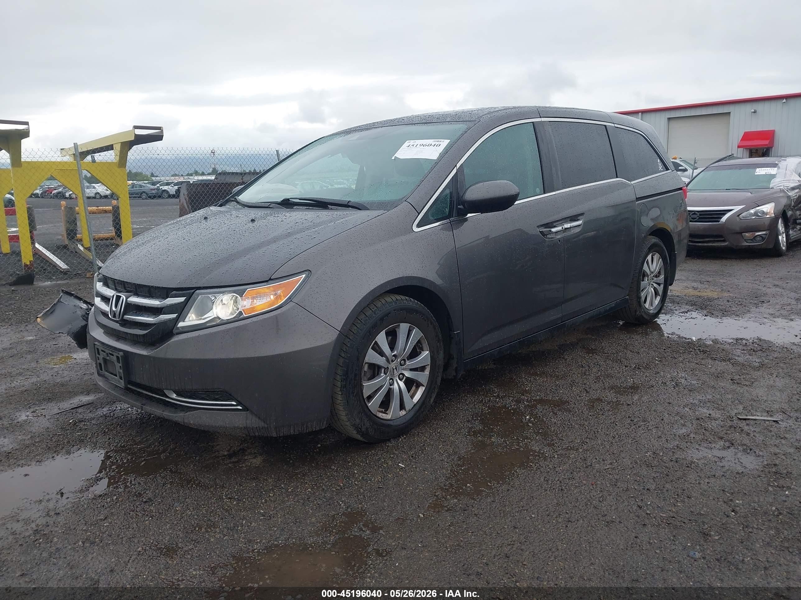 2015 Honda Odyssey Ex-l Серый vin: 5FNRL5H67FB052952