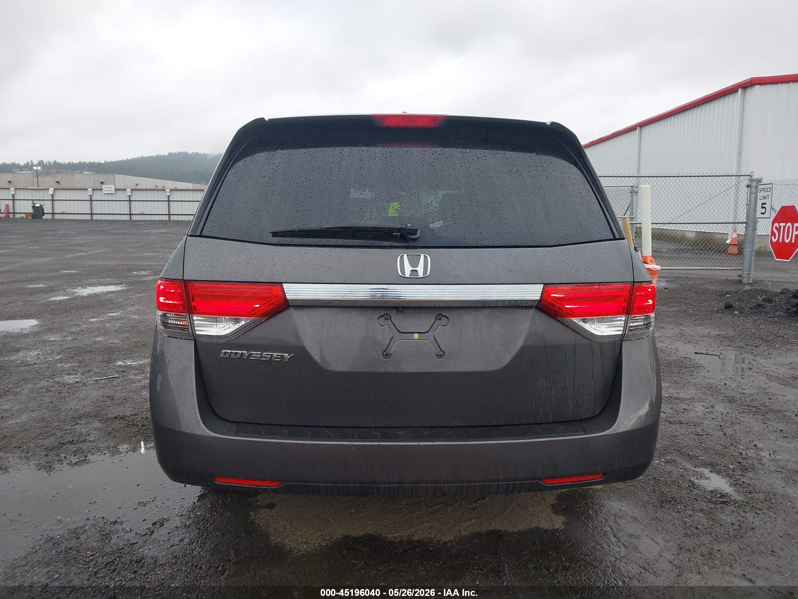 2015 Honda Odyssey Ex-l Серый vin: 5FNRL5H67FB052952