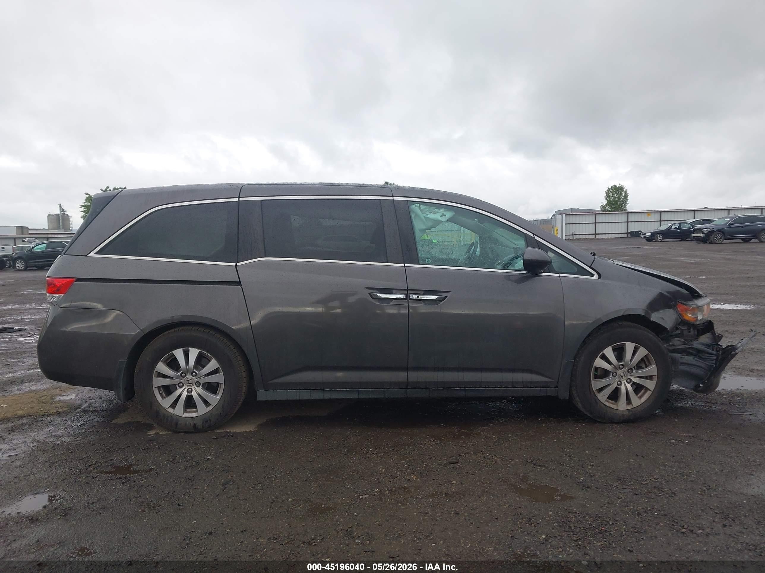 2015 Honda Odyssey Ex-l Серый vin: 5FNRL5H67FB052952