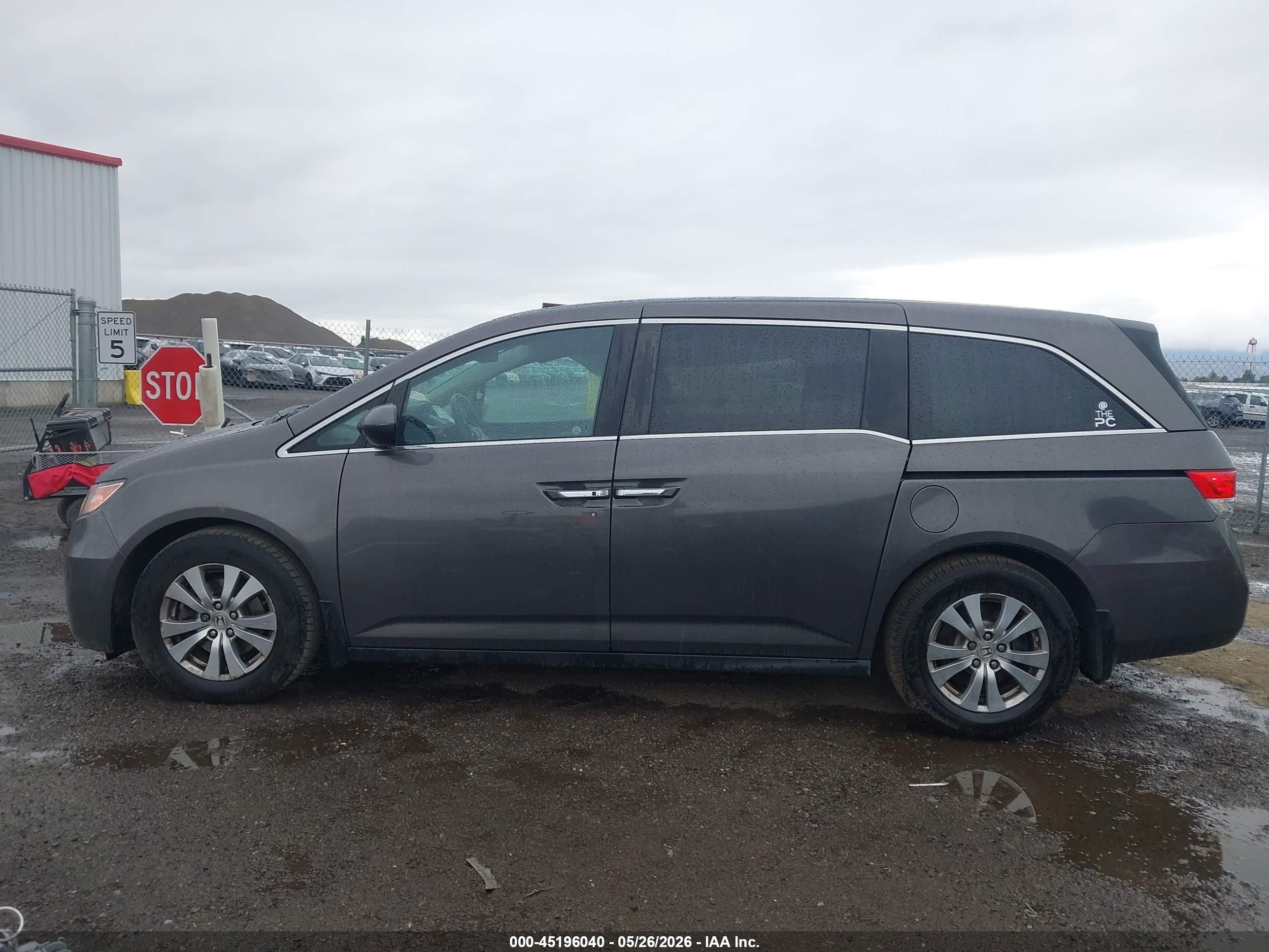 2015 Honda Odyssey Ex-l Серый vin: 5FNRL5H67FB052952