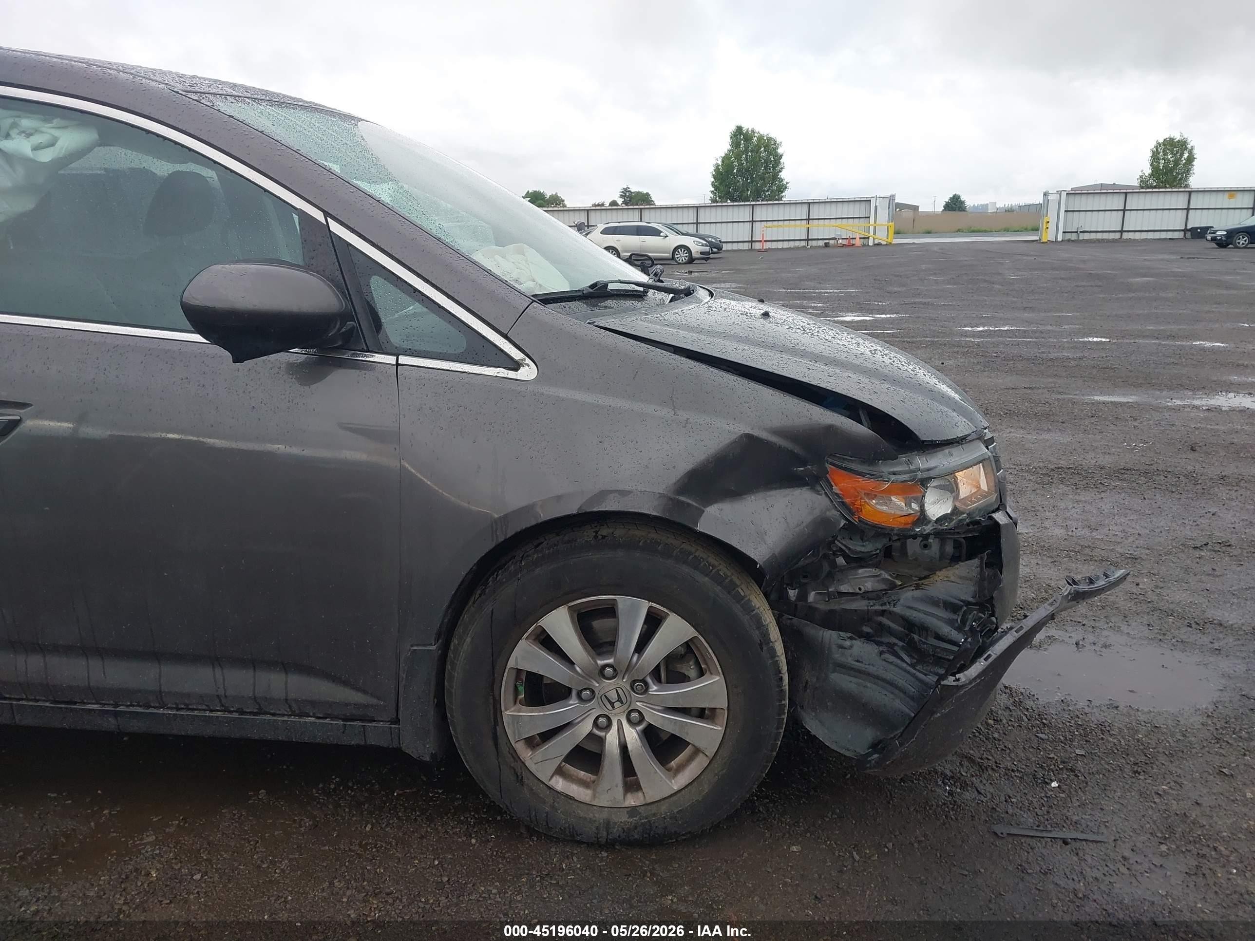 2015 Honda Odyssey Ex-l Серый vin: 5FNRL5H67FB052952