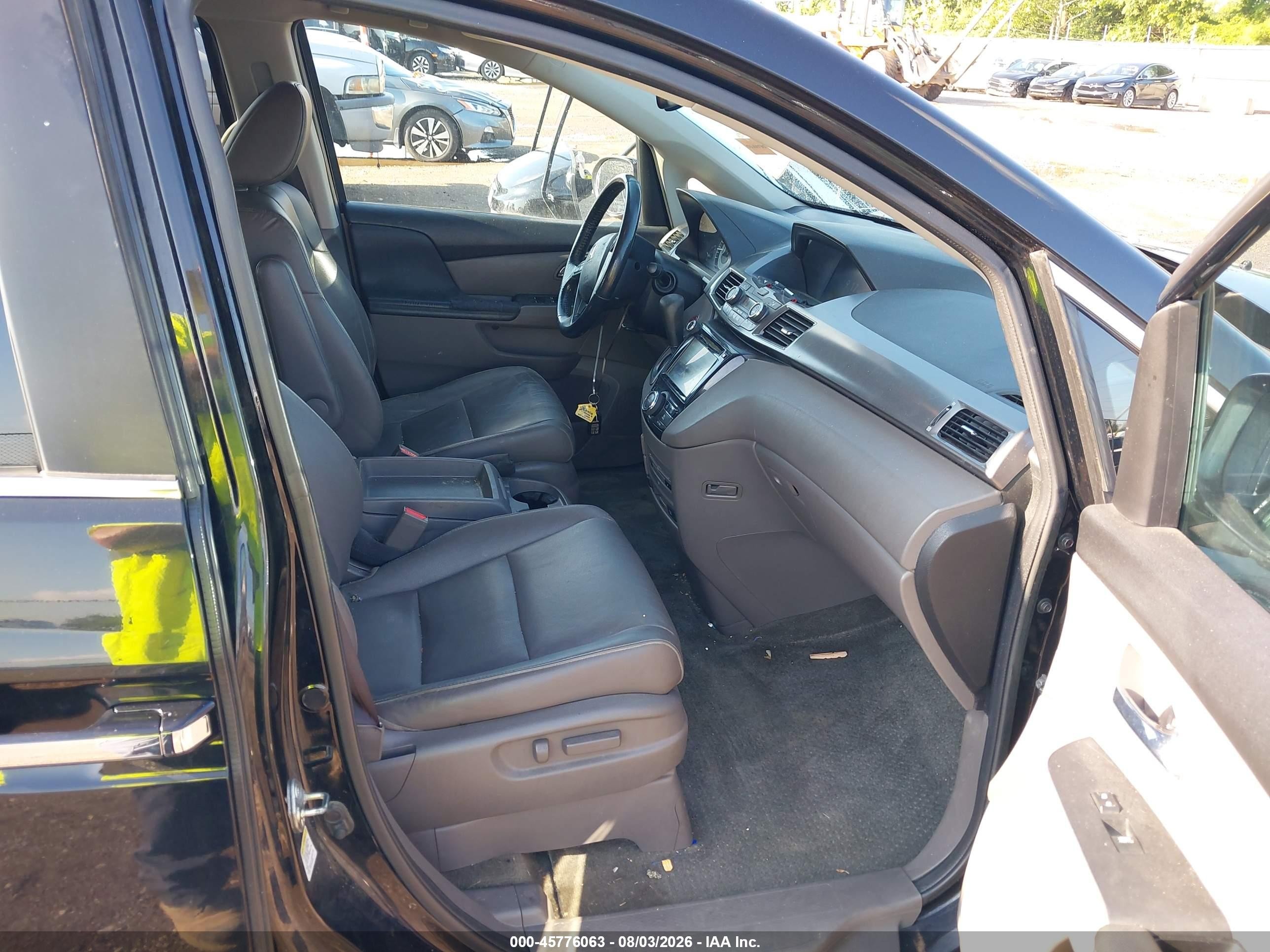 2015 Honda Odyssey Ex-l Black vin: 5FNRL5H67FB056015