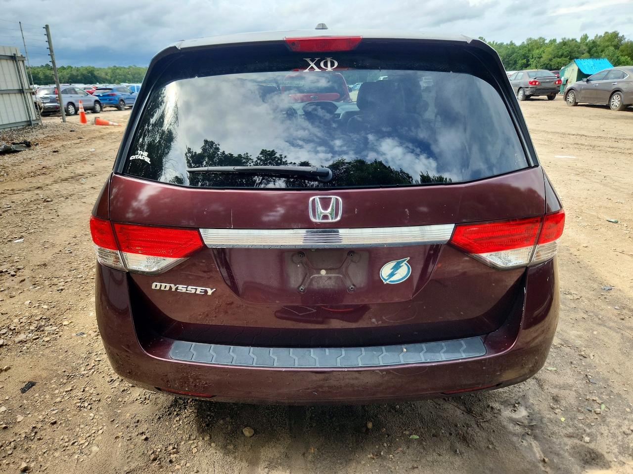 2015 Honda Odyssey Exl Burgundy vin: 5FNRL5H67FB057424