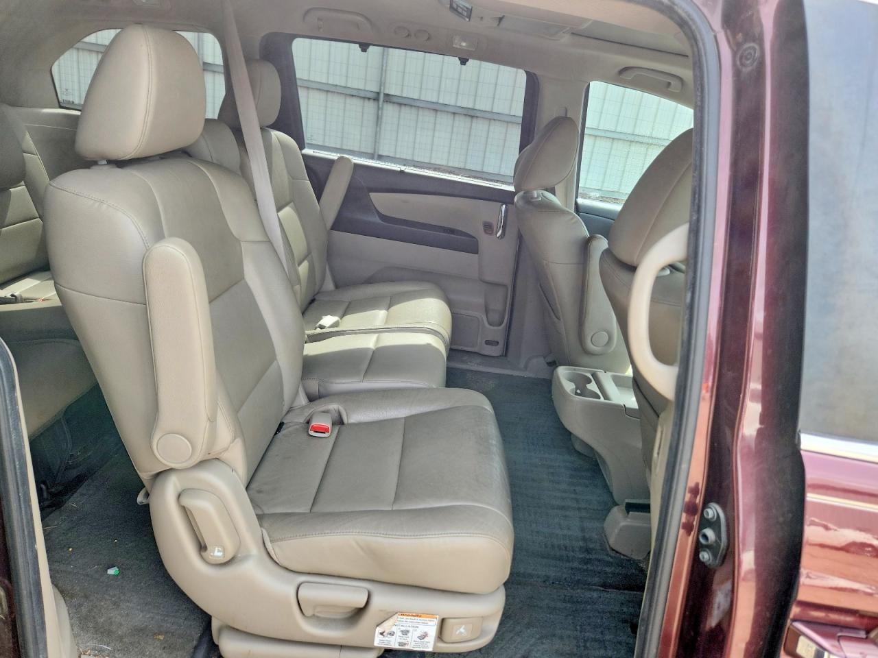 2015 Honda Odyssey Exl Burgundy vin: 5FNRL5H67FB057424