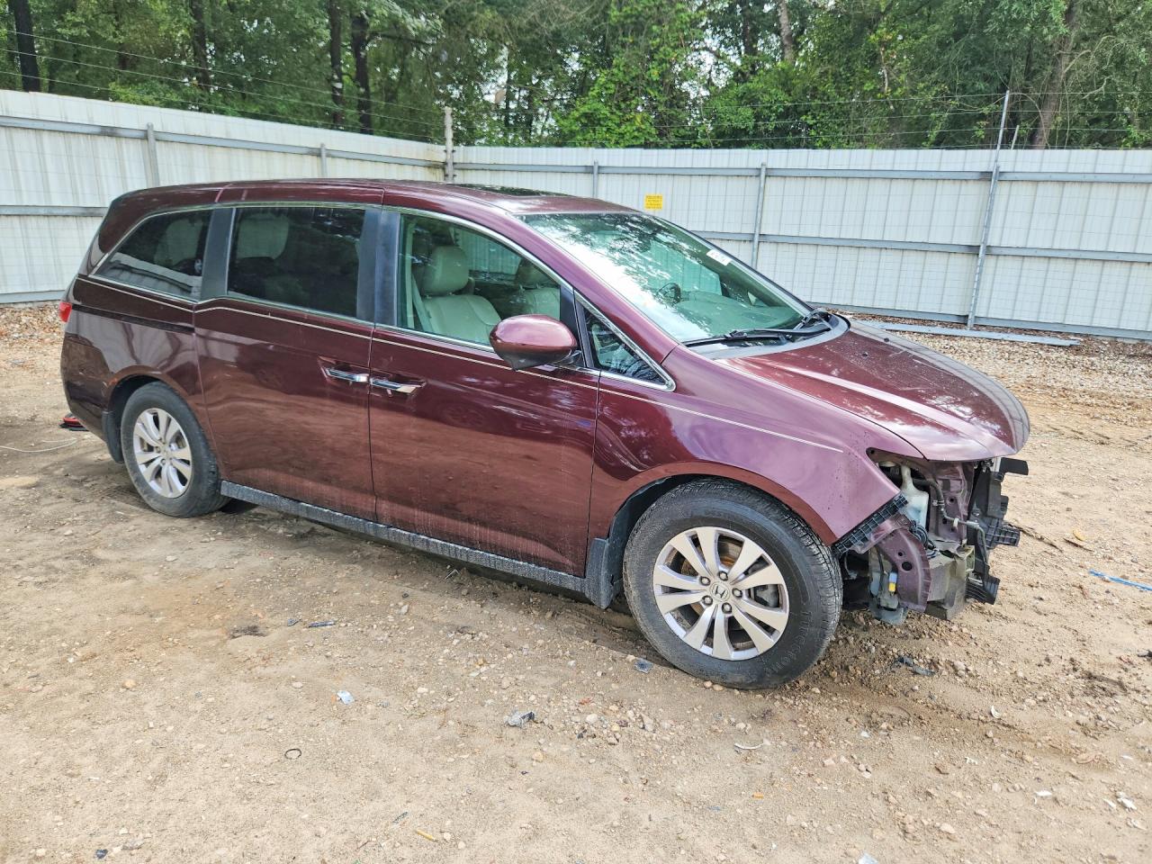 2015 Honda Odyssey Exl Burgundy vin: 5FNRL5H67FB057424