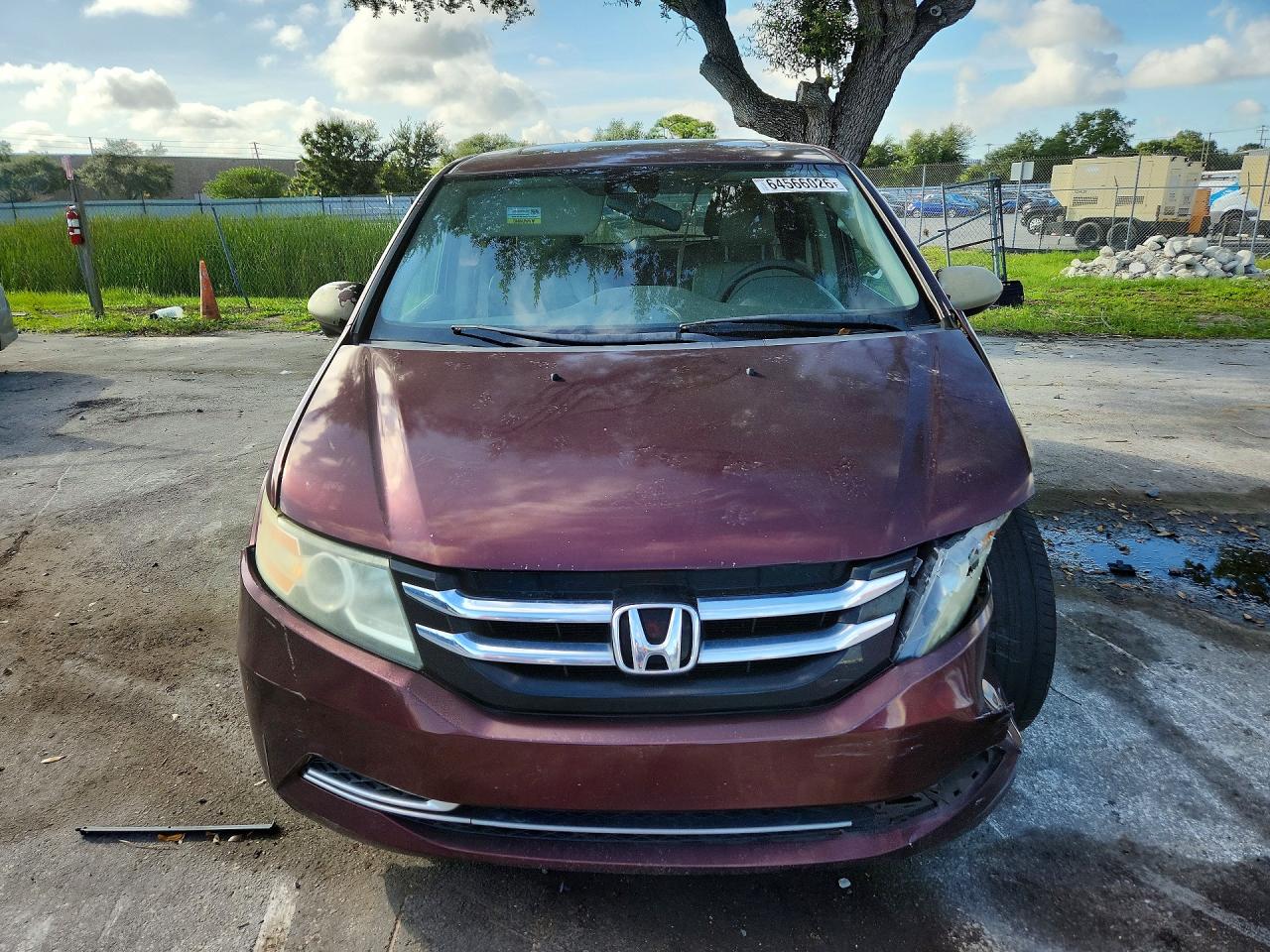 2015 Honda Odyssey Exl Burgundy vin: 5FNRL5H67FB092268