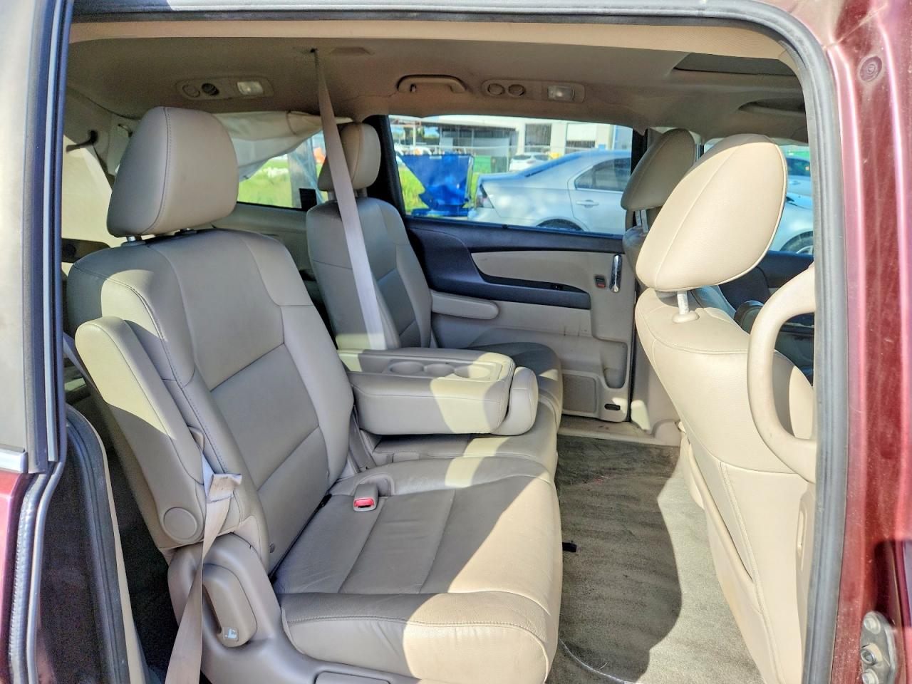 2015 Honda Odyssey Exl Burgundy vin: 5FNRL5H67FB092268
