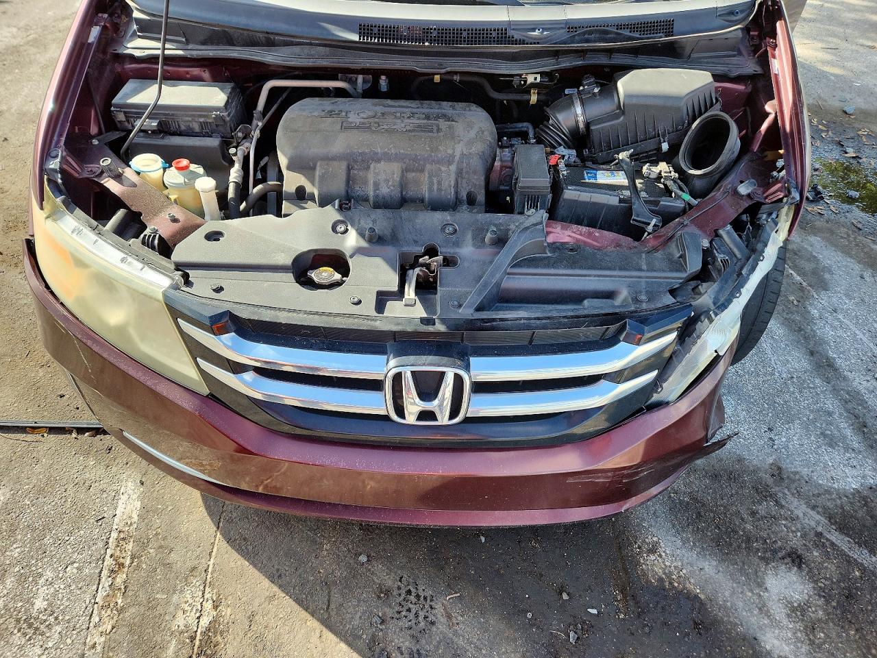 2015 Honda Odyssey Exl Burgundy vin: 5FNRL5H67FB092268