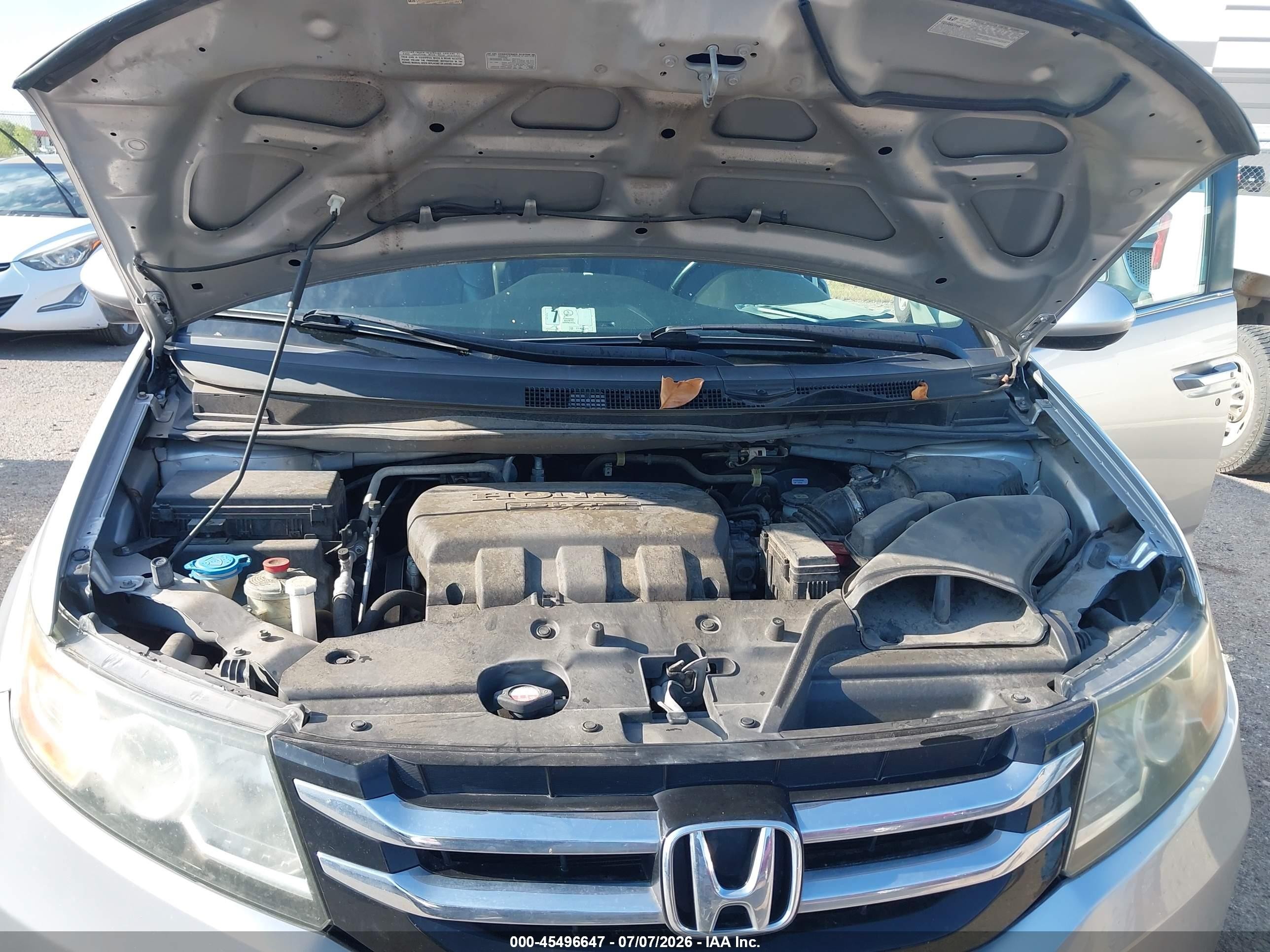 2015 Honda Odyssey Ex-l Silver vin: 5FNRL5H67FB110672