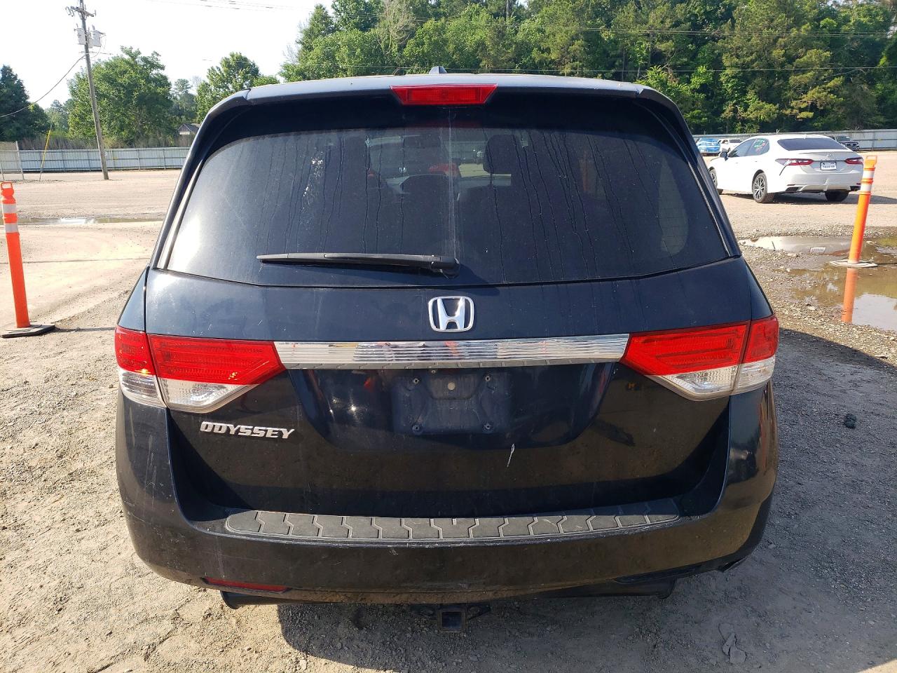 2015 Honda Odyssey Exl Black vin: 5FNRL5H67FB117072
