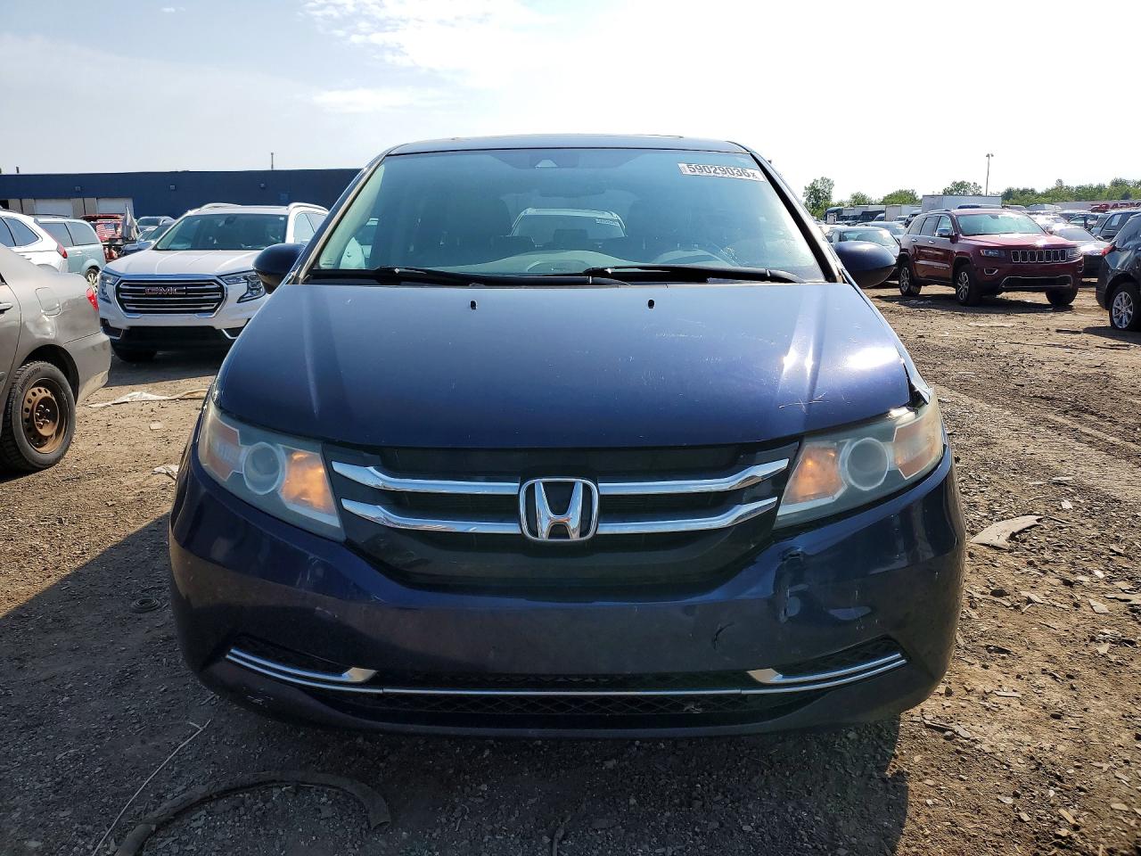 2015 Honda Odyssey Exl Blue vin: 5FNRL5H67FB127763