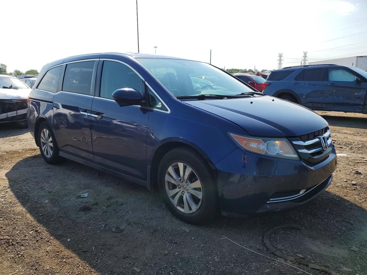 2015 Honda Odyssey Exl Blue vin: 5FNRL5H67FB127763