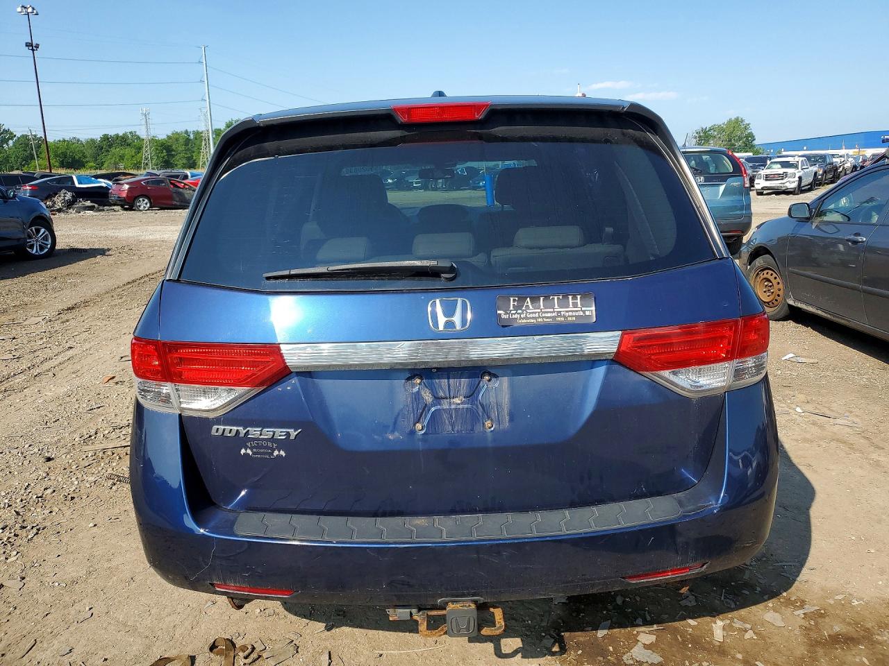2015 Honda Odyssey Exl Blue vin: 5FNRL5H67FB127763