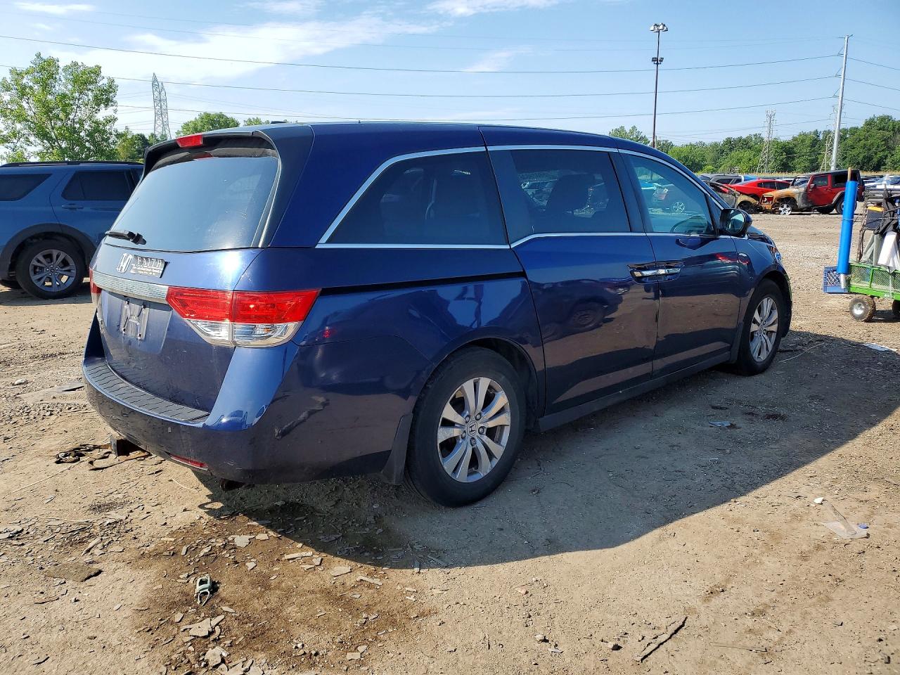 2015 Honda Odyssey Exl Blue vin: 5FNRL5H67FB127763