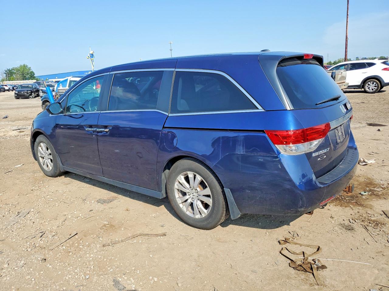 2015 Honda Odyssey Exl Blue vin: 5FNRL5H67FB127763
