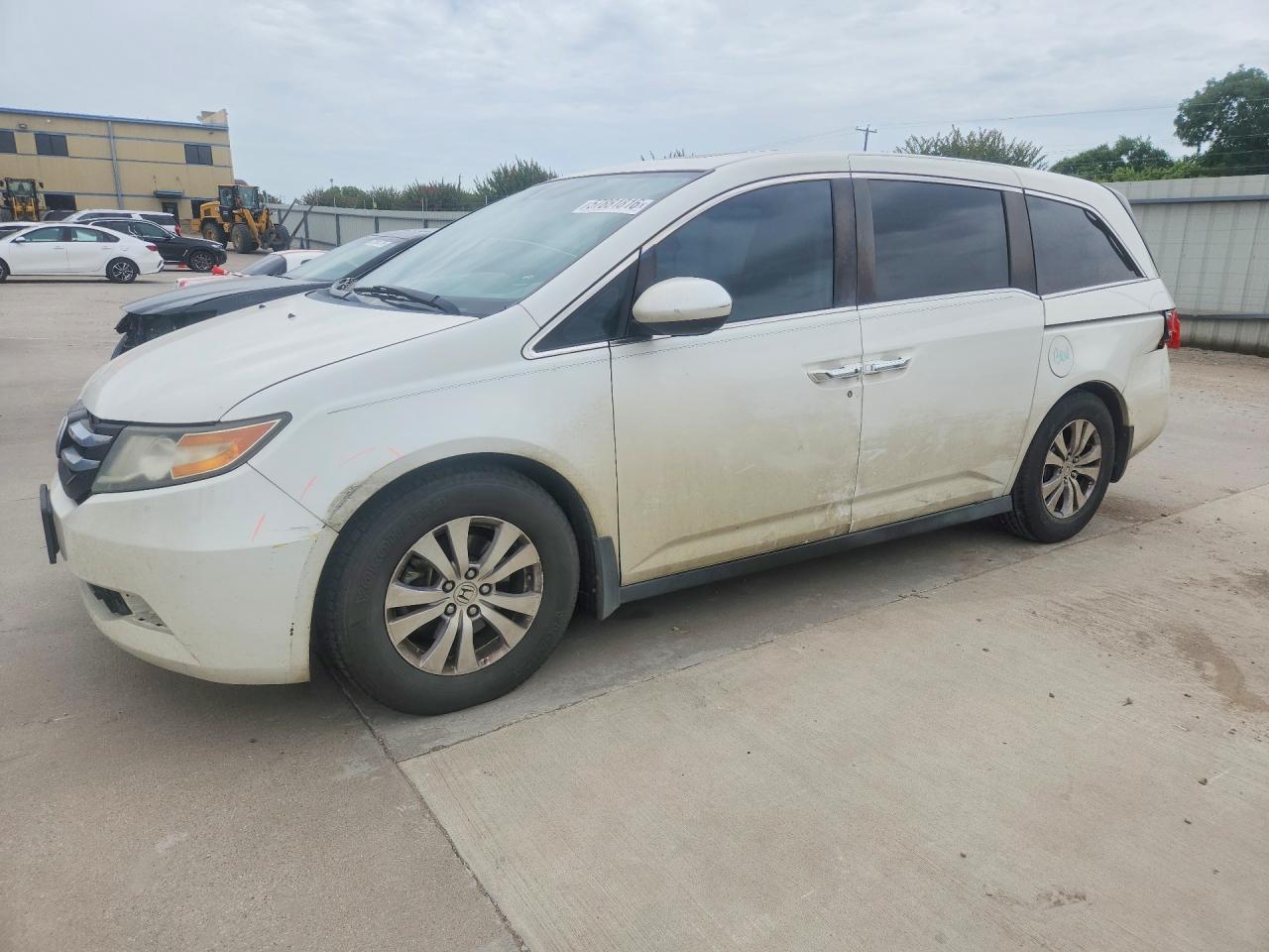2016 Honda Odyssey Exl White vin: 5FNRL5H67GB009939