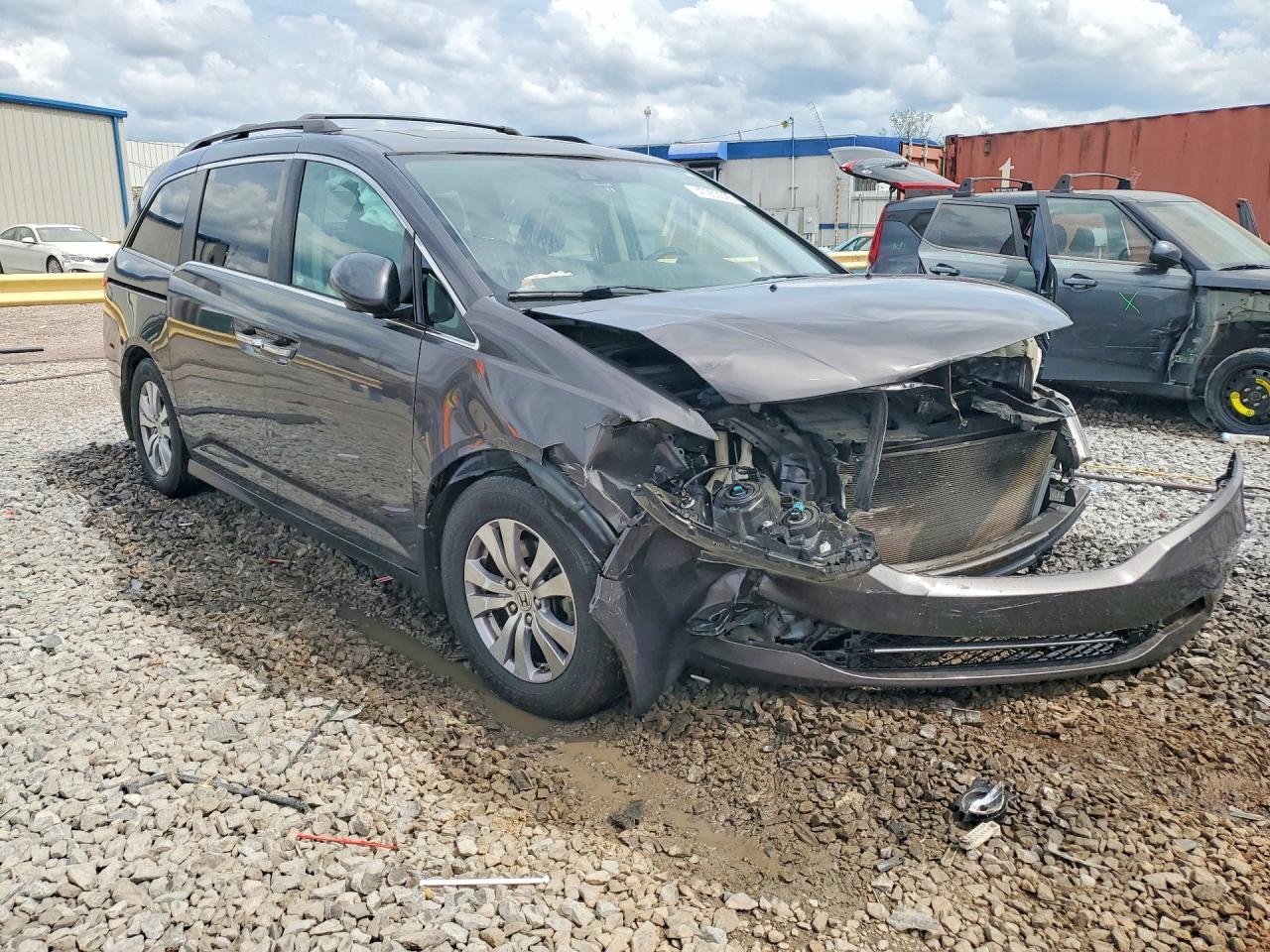 2016 Honda Odyssey Exl Gray vin: 5FNRL5H67GB107076