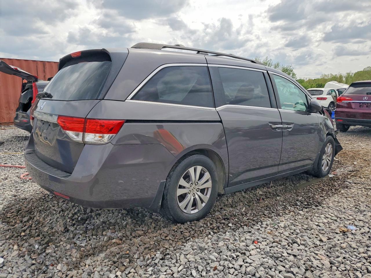 2016 Honda Odyssey Exl Gray vin: 5FNRL5H67GB107076