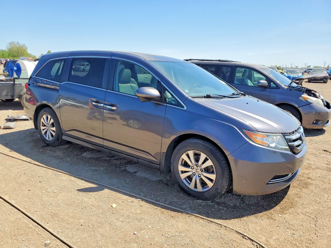 2016 Honda Odyssey Exl Gray vin: 5FNRL5H67GB120183