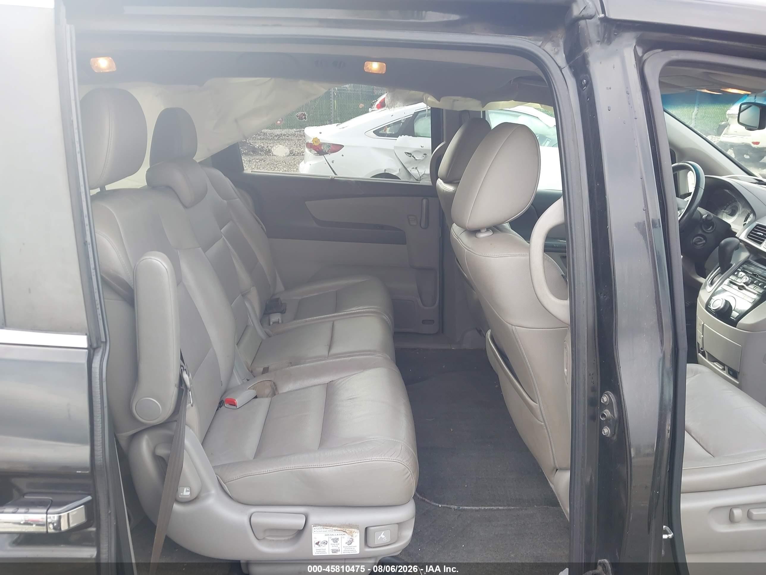 2011 Honda Odyssey Ex-l Черный vin: 5FNRL5H68BB013510