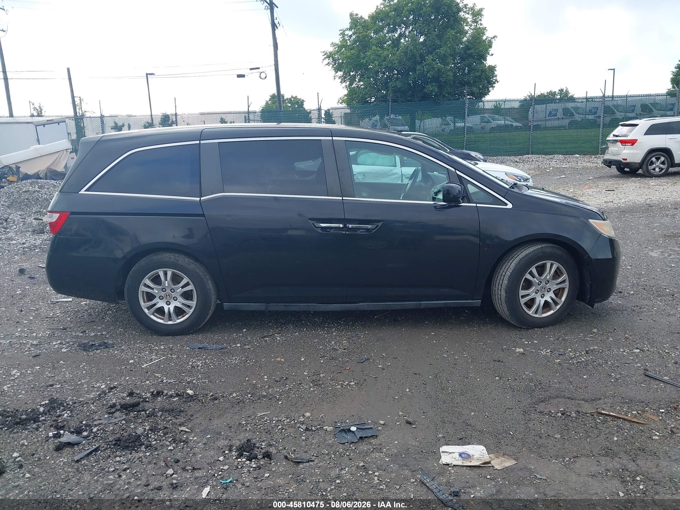 2011 Honda Odyssey Ex-l Черный vin: 5FNRL5H68BB013510
